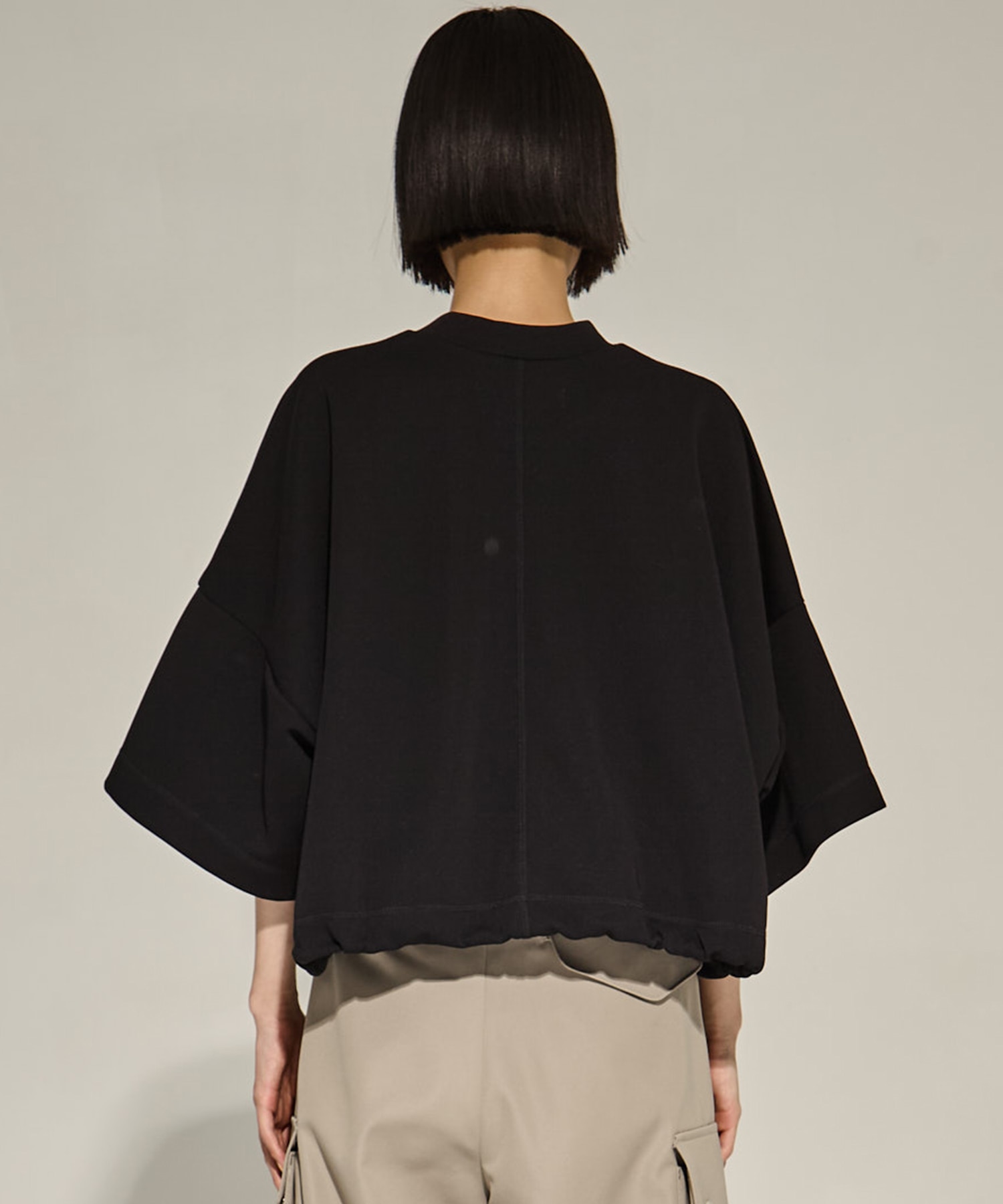 Draw Cord Hem Cropped T UJOH
