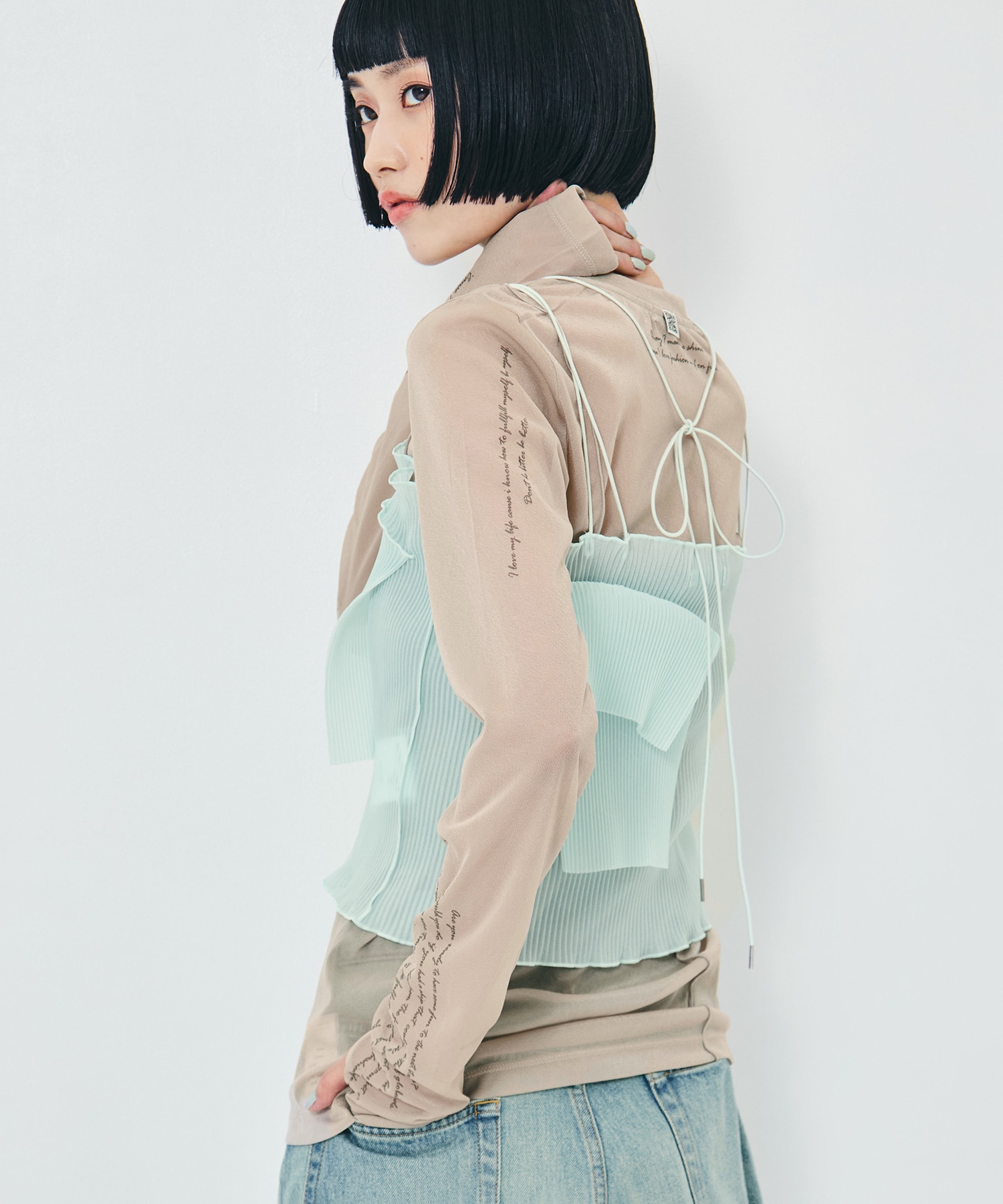 Tattoo Skin Mesh Top STUDIOUS