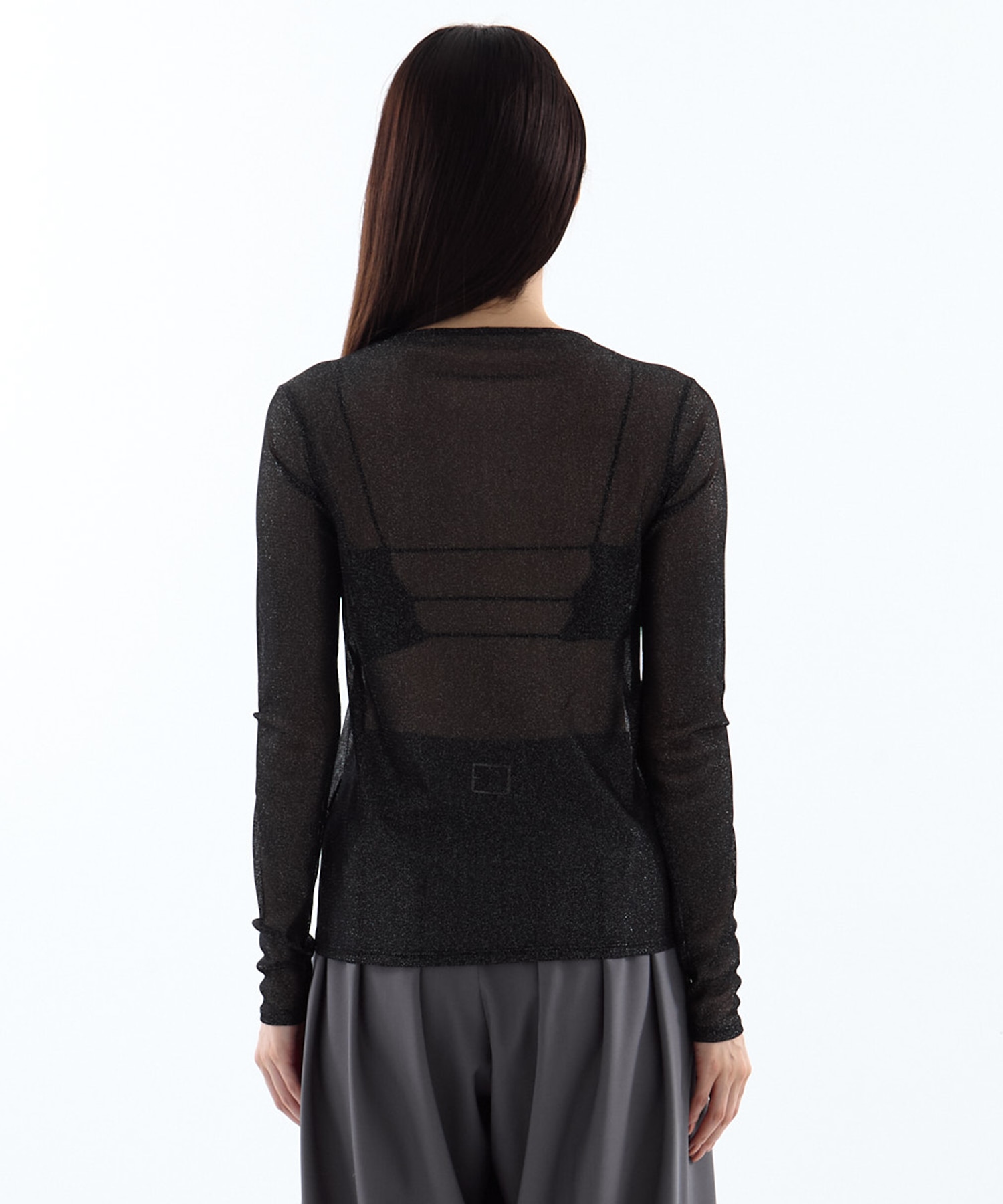 別注SHEER RIBON SKIN TOPS HOUGA