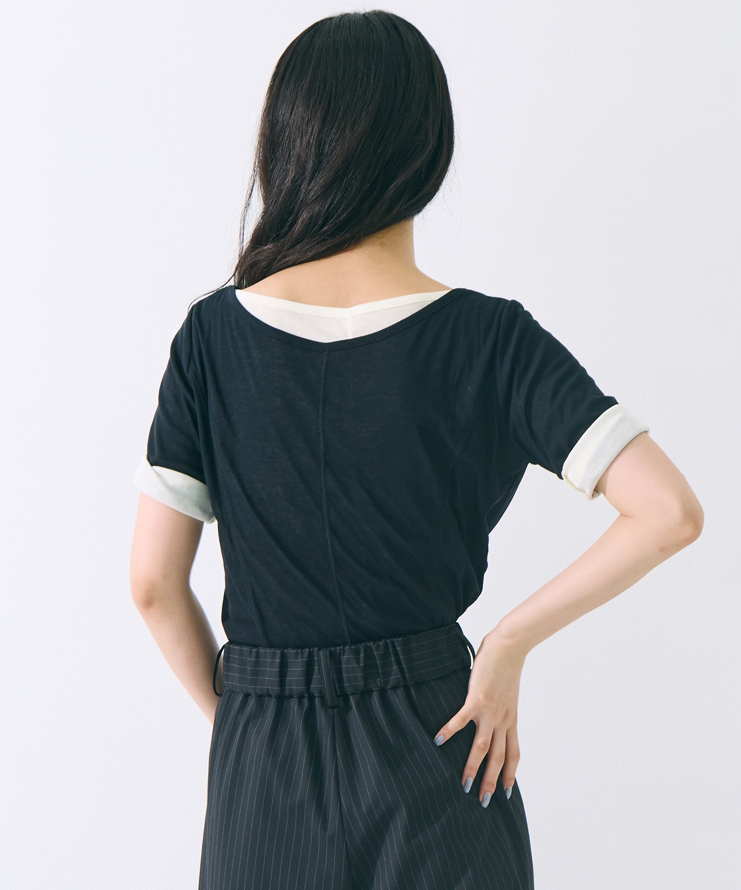 2Pac Henry Neck Tee(FREE BLACK): STUDIOUS: WOMENS｜ STUDIOUS