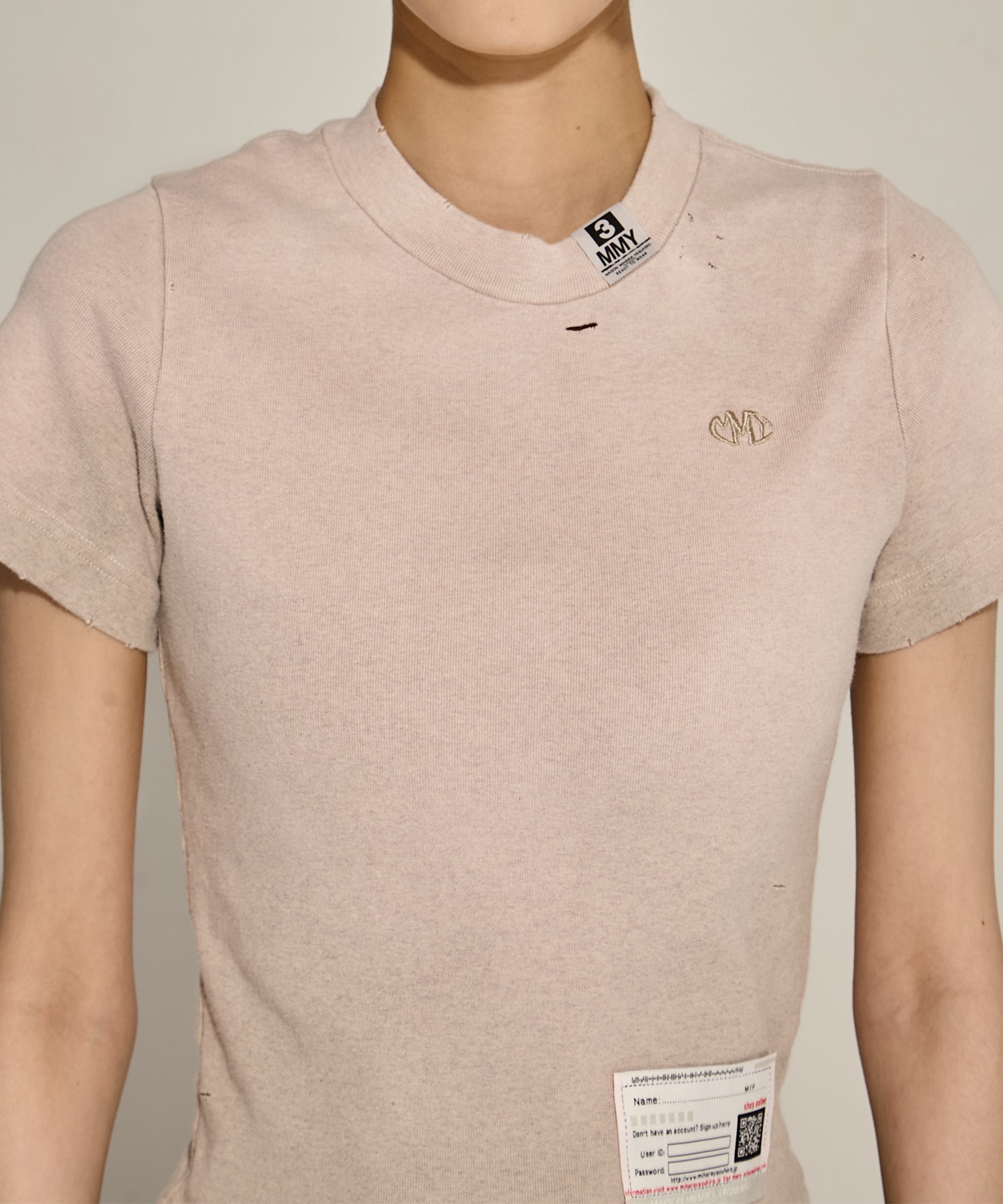 SUN FADED MINI TEE Maison MIHARA YASUHIRO