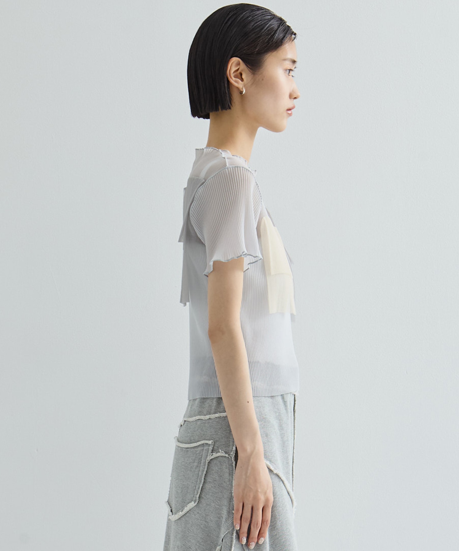 別注SHEER SHORT SLEEVE TOP kotohayokozawa