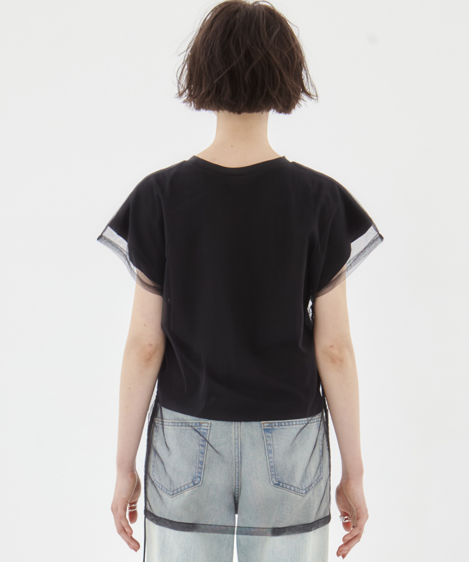 EX.embroidered tulle layered tops MURRAL