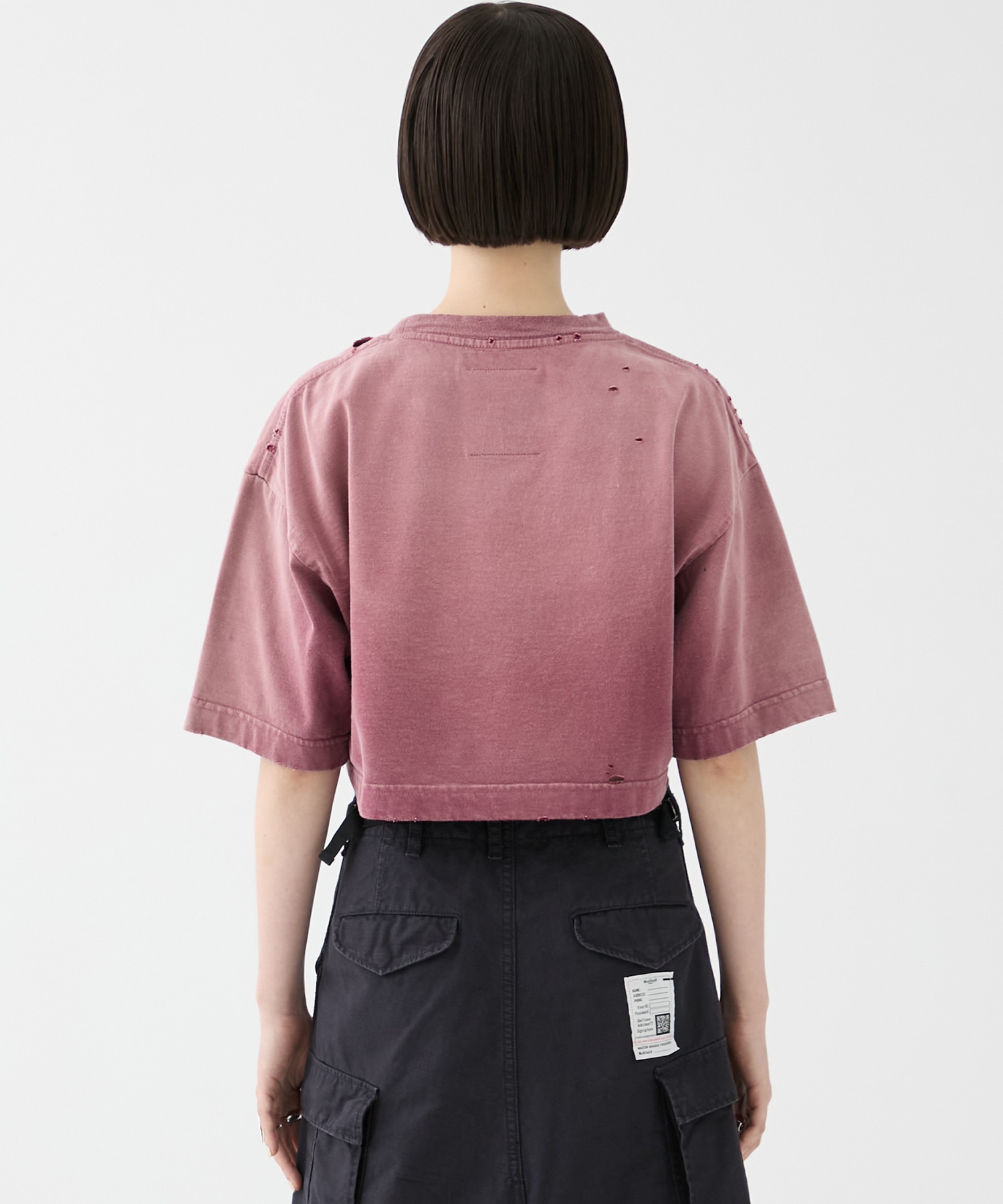 SUN FADED CROPPED TEE Maison MIHARA YASUHIRO