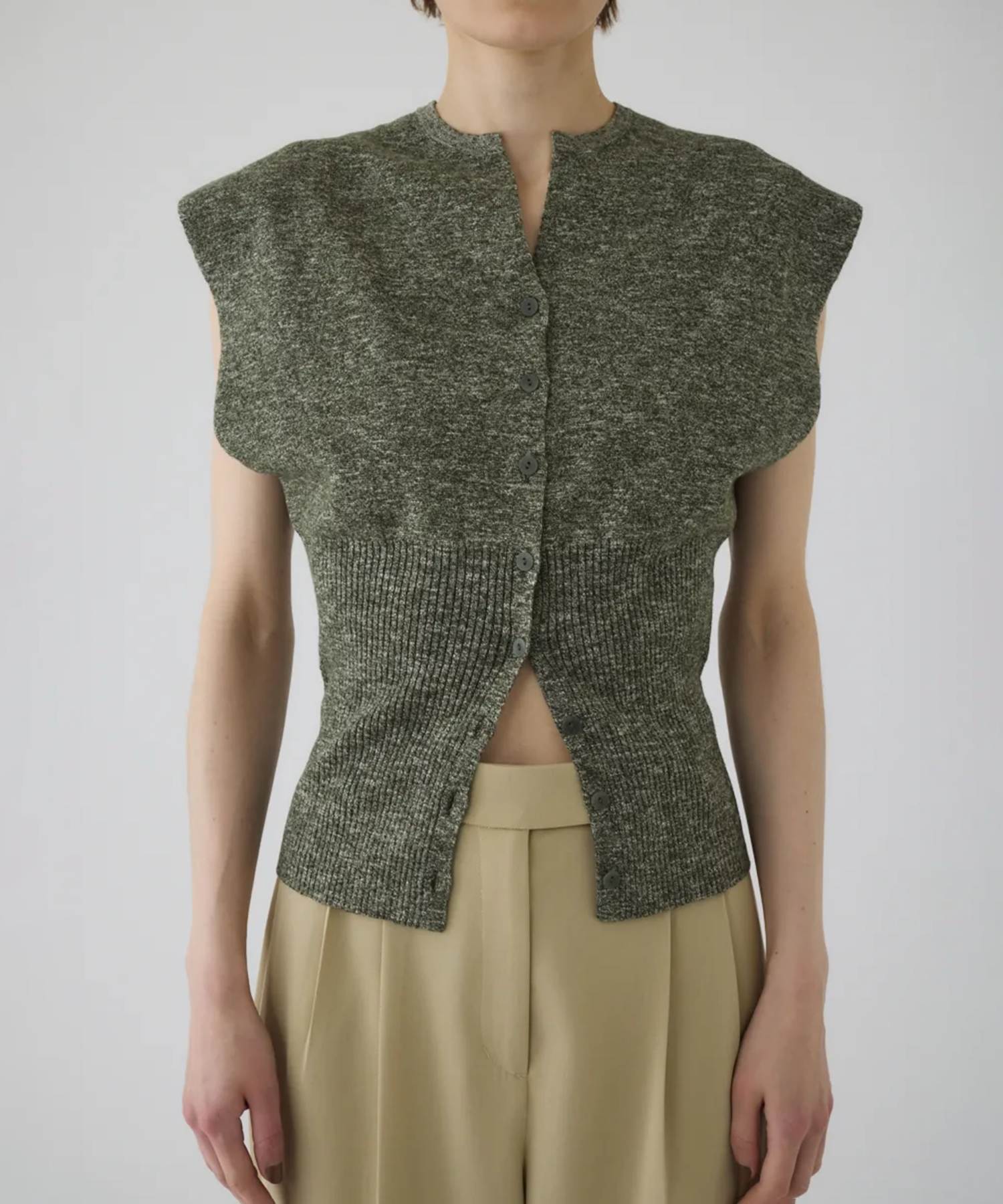 Mix yarn rib knit RIM.ARK