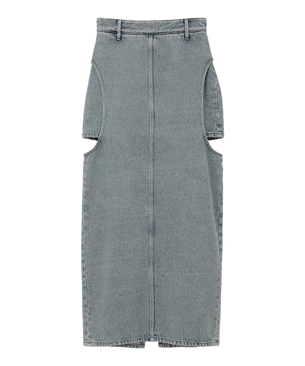別注 サークルカットデニムスカート CLANE