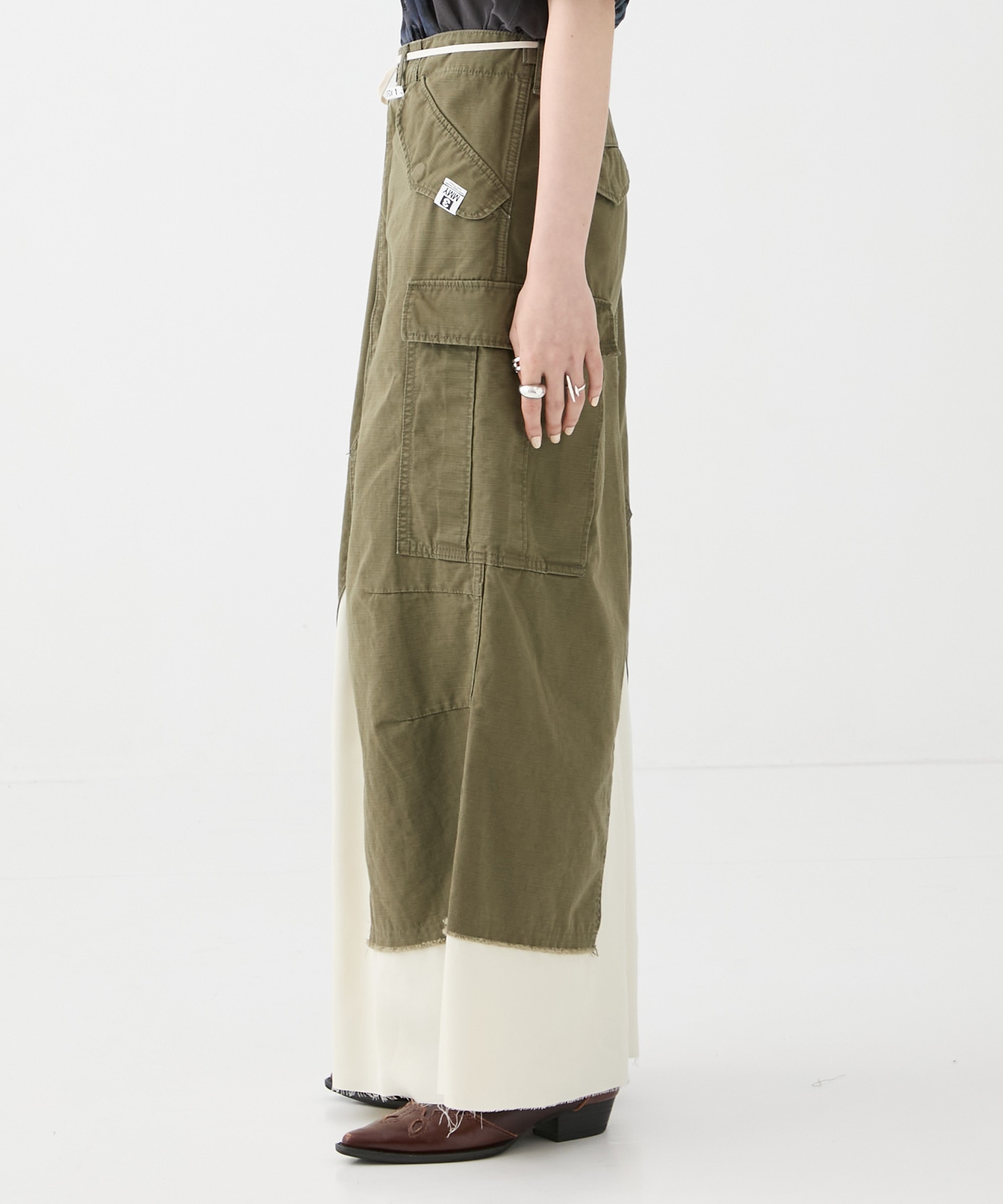 CARGO PNTS PASTED SKIRT Maison MIHARA YASUHIRO
