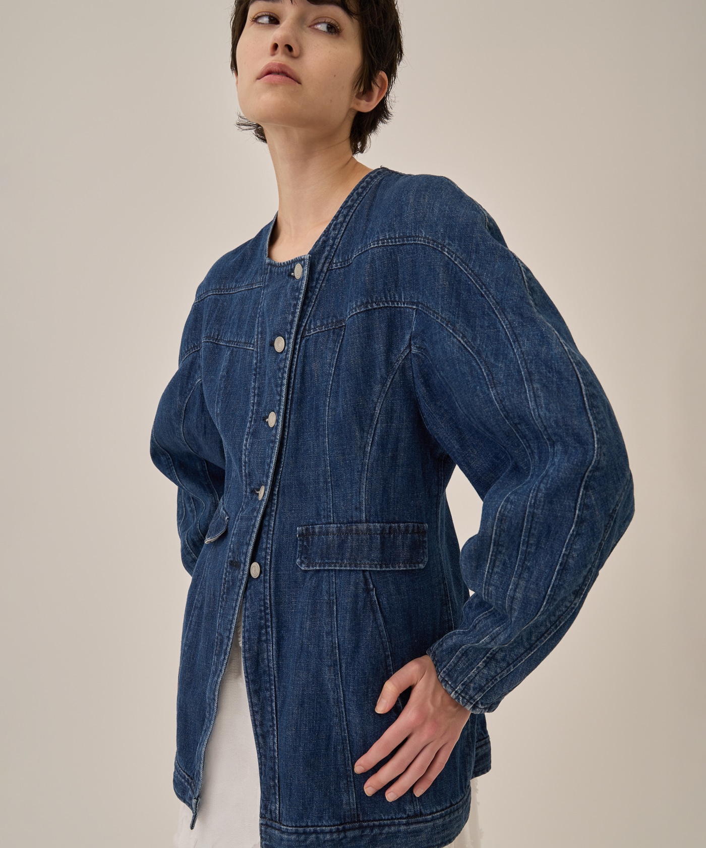 Judith denim jacket AKIRANAKA