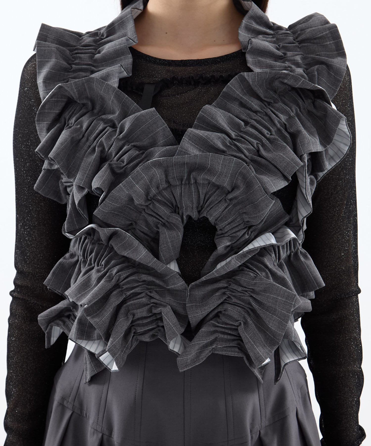 jimmy frill vest HOUGA