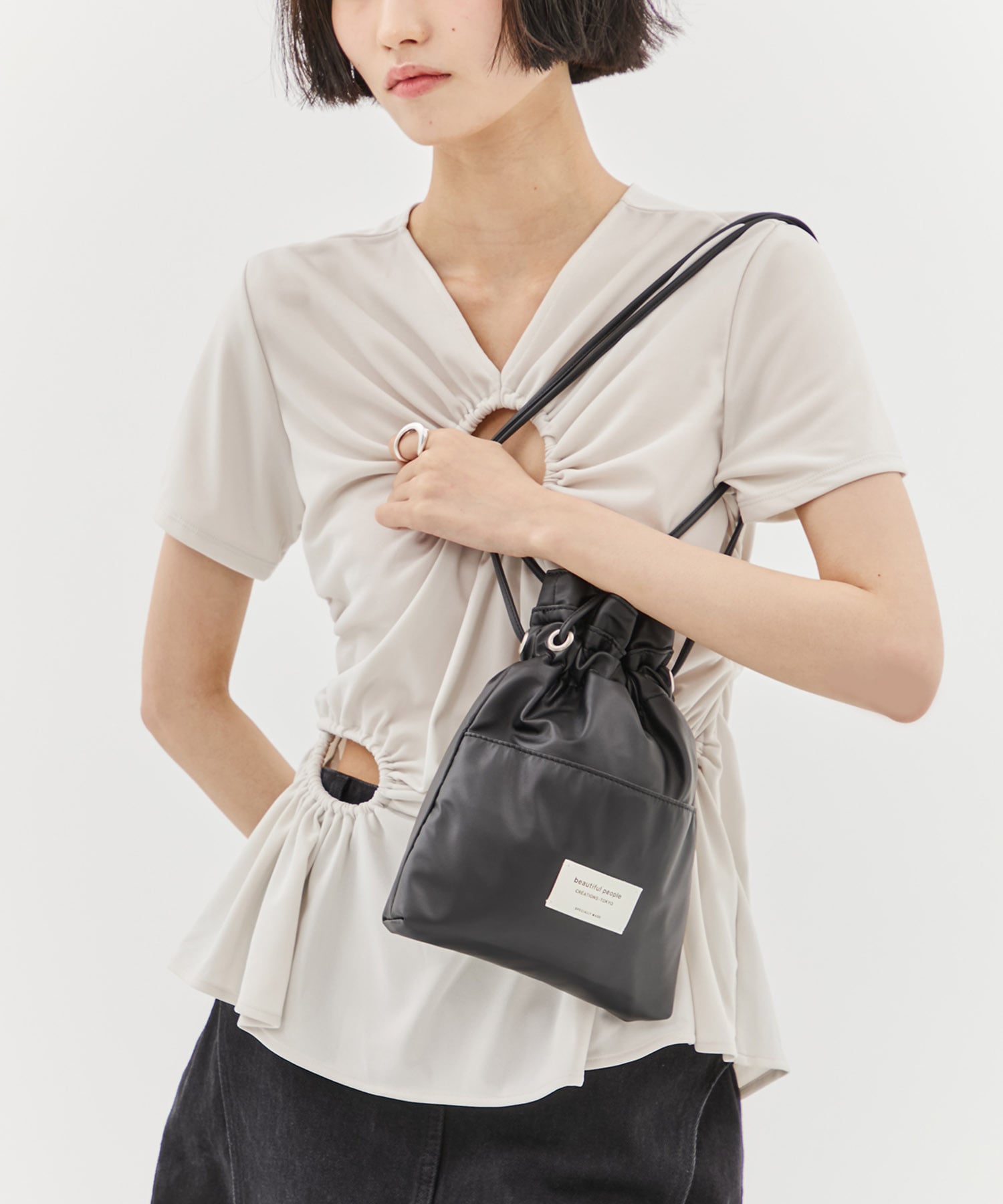 別注2wayショルダー巾着バッグ beautiful people