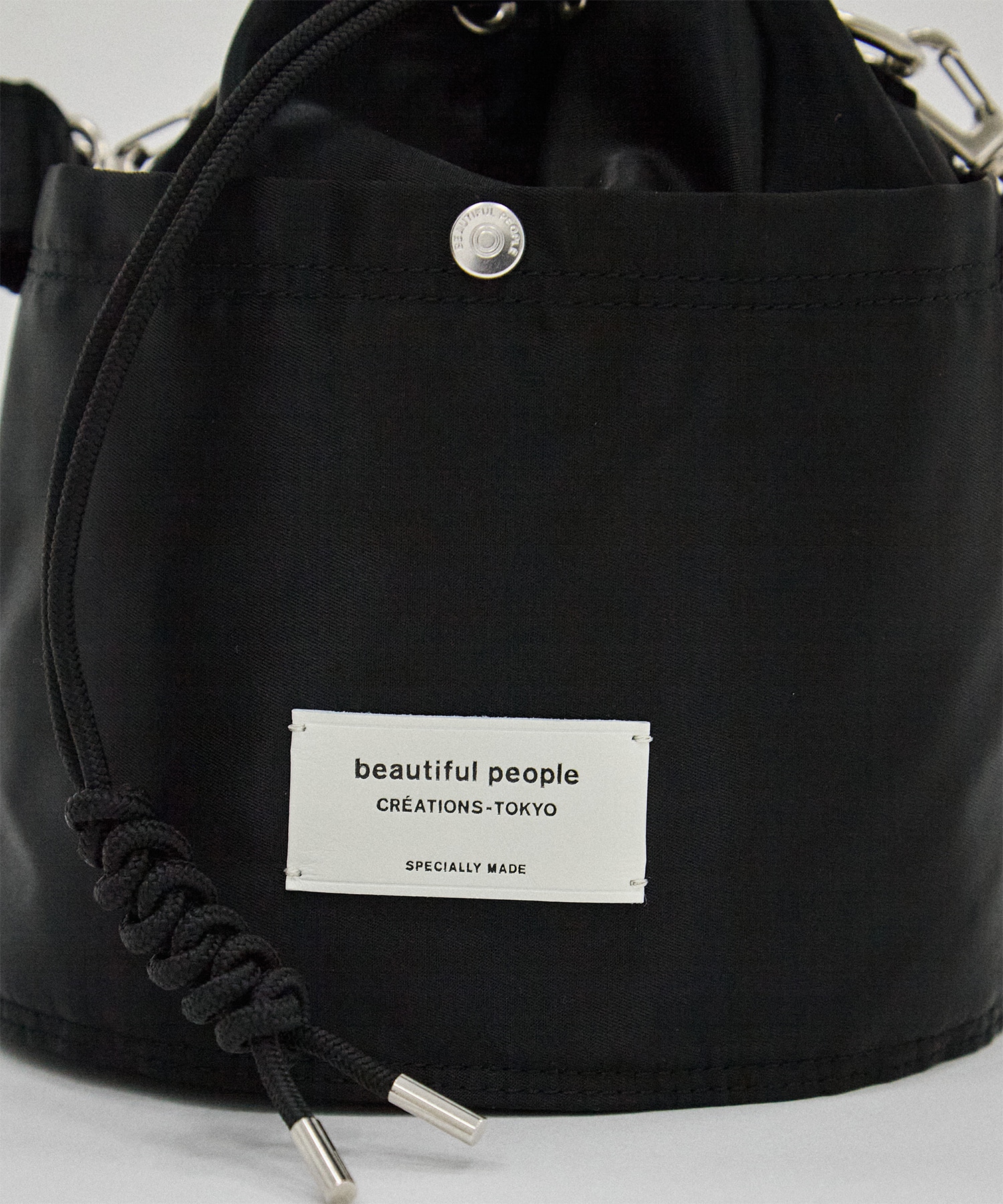 別注nylon drawstring mini bag beautiful people