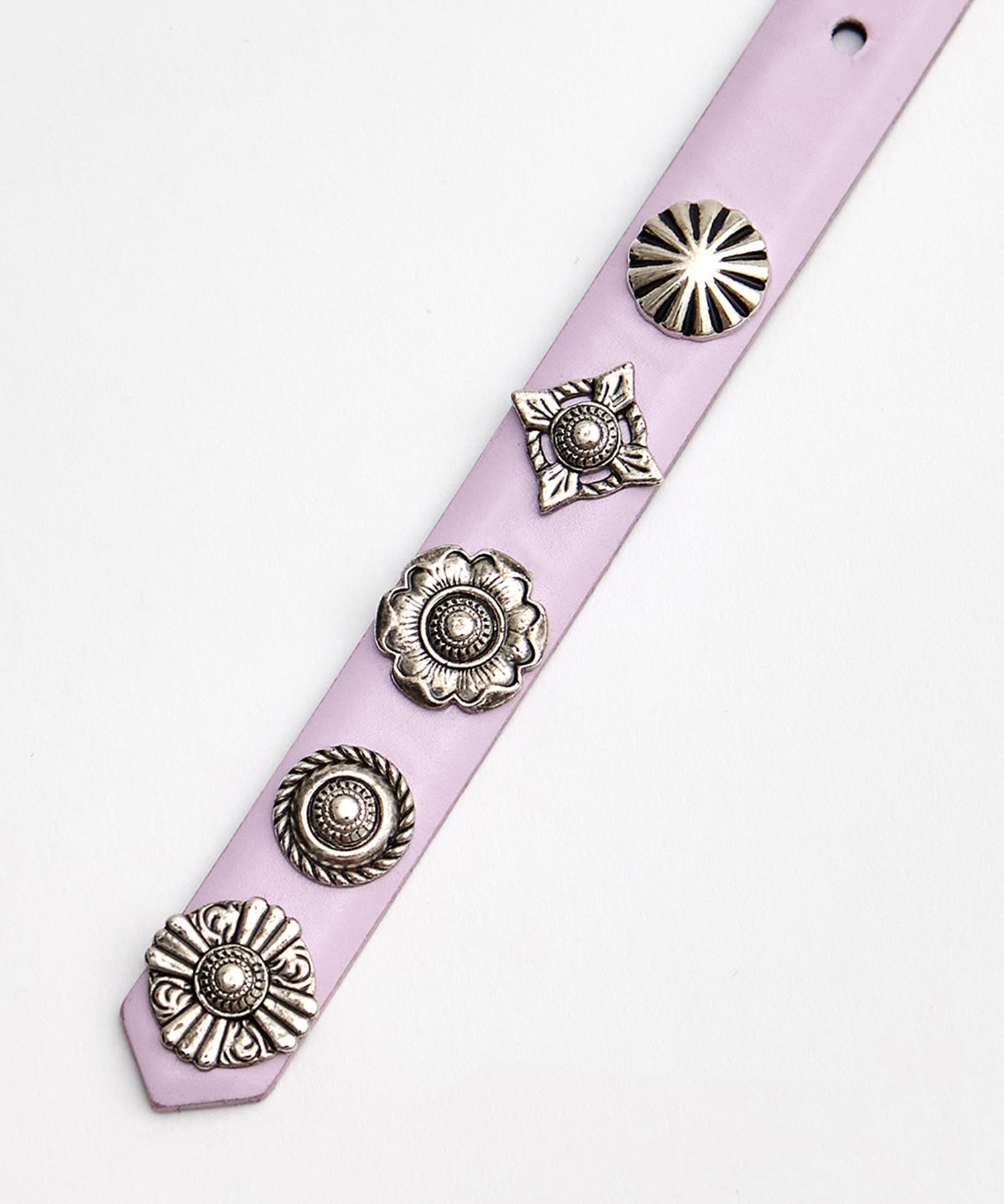 Motif leather belt TOGA