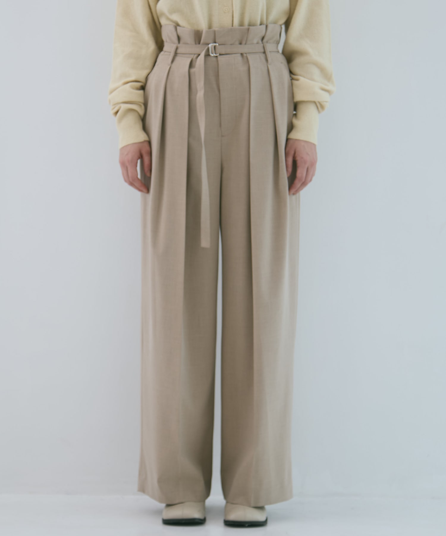 Belted High Waist Trousers STUDIOUS