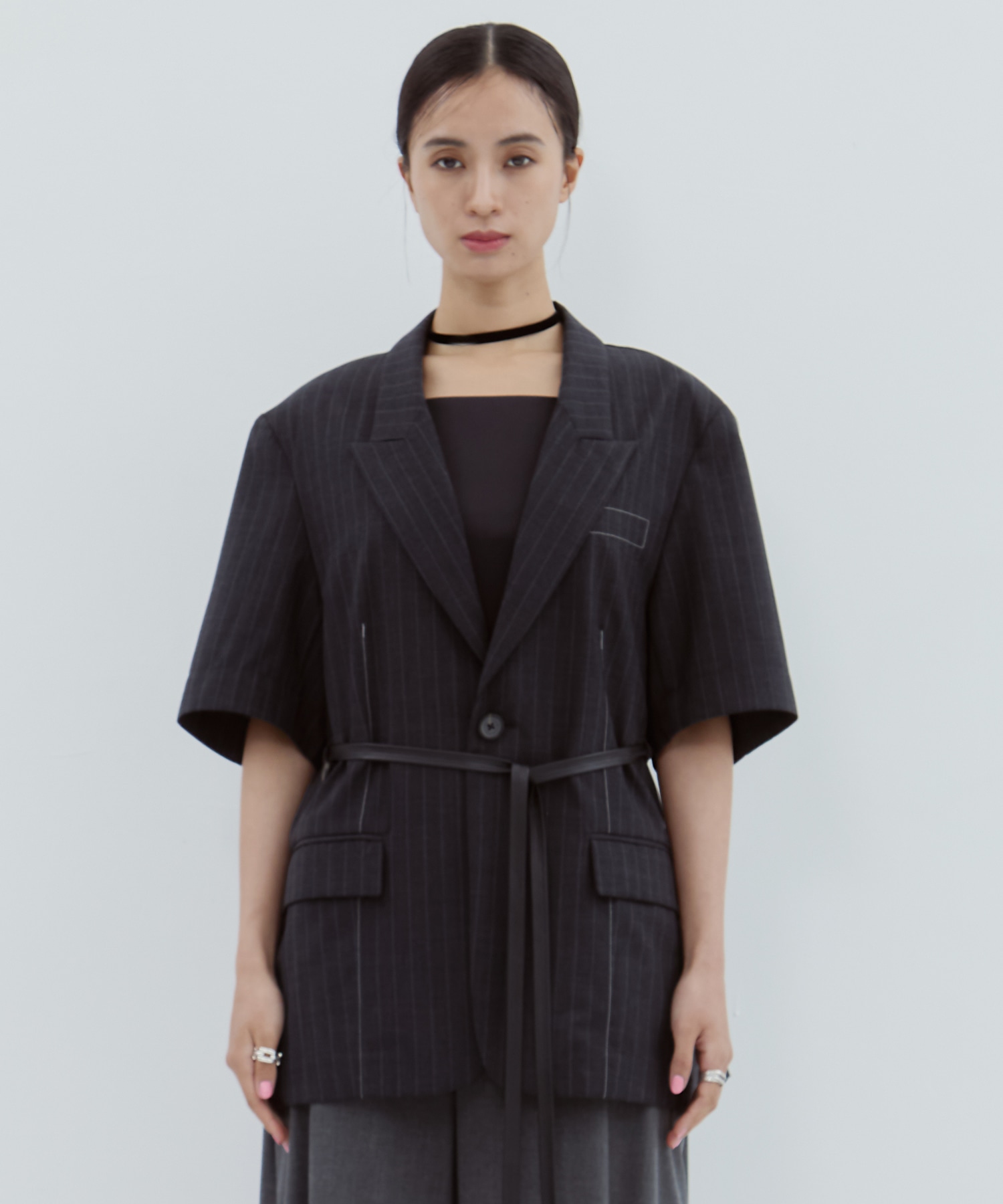Half Sleeve Summer Wool Jacket STUDIOUS