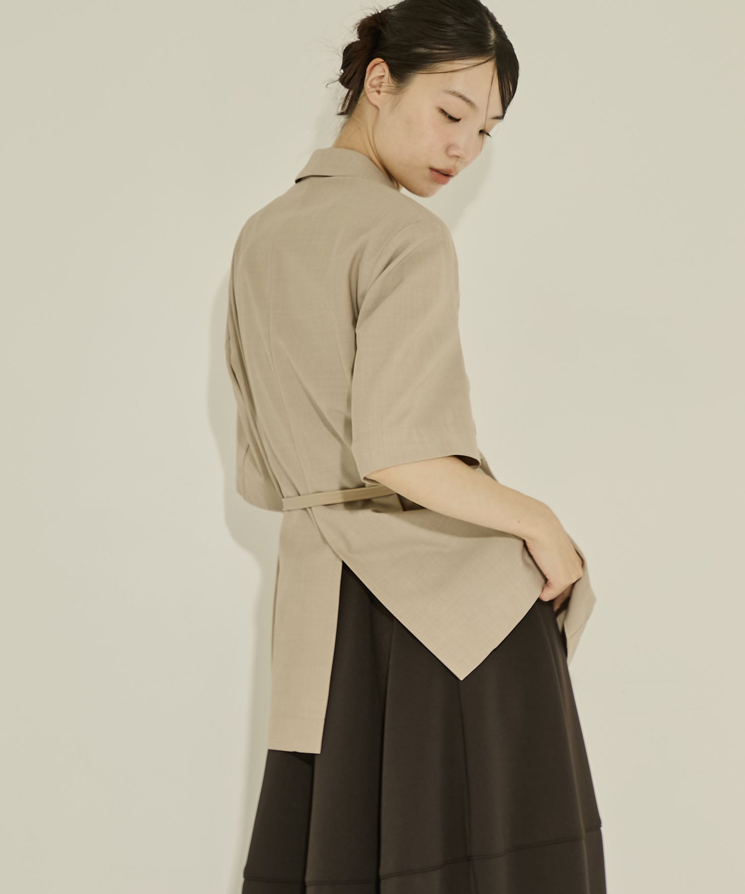 Half Sleeve Summer Wool Jacket STUDIOUS