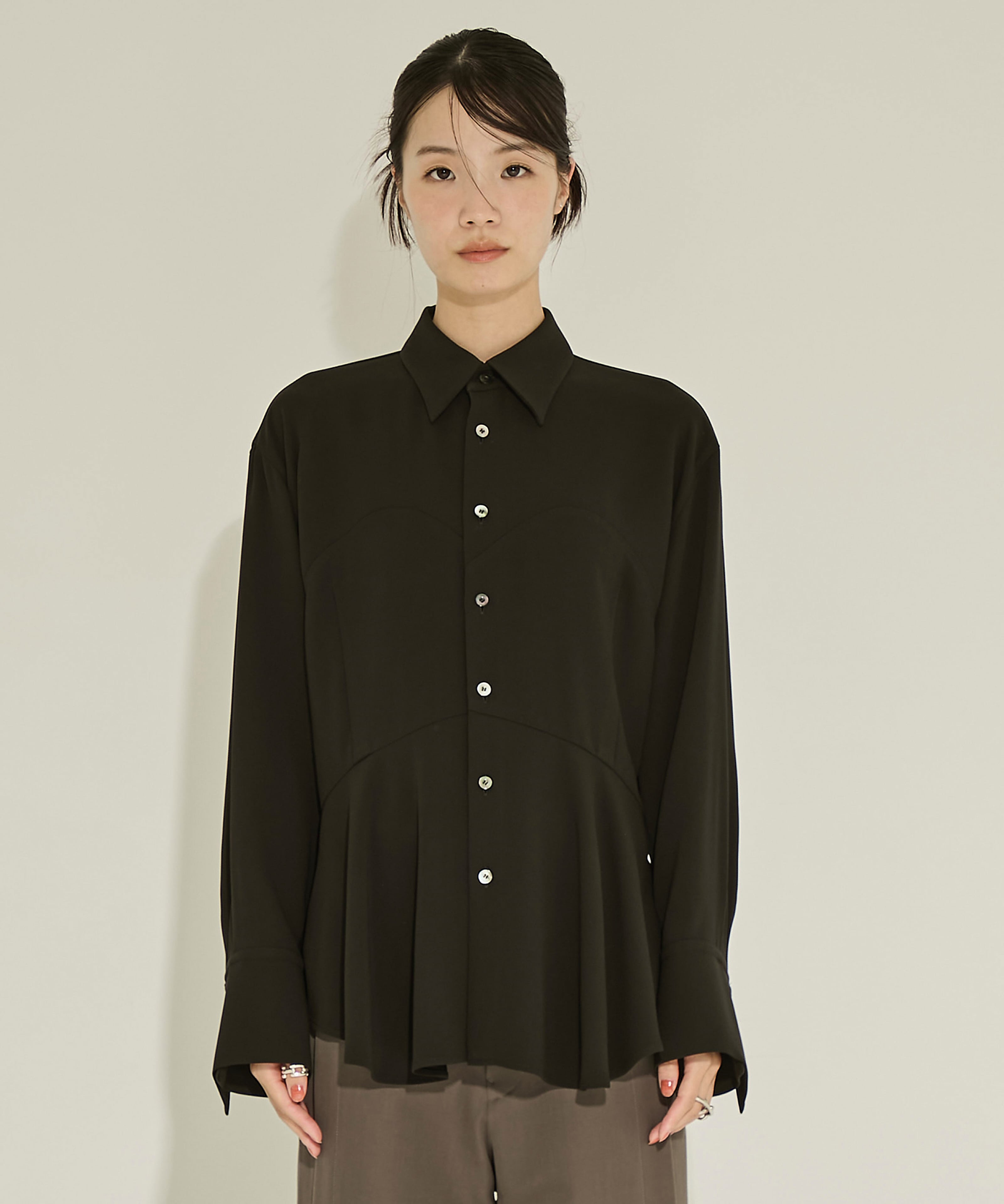 Peplum Hem Shirt UJOH