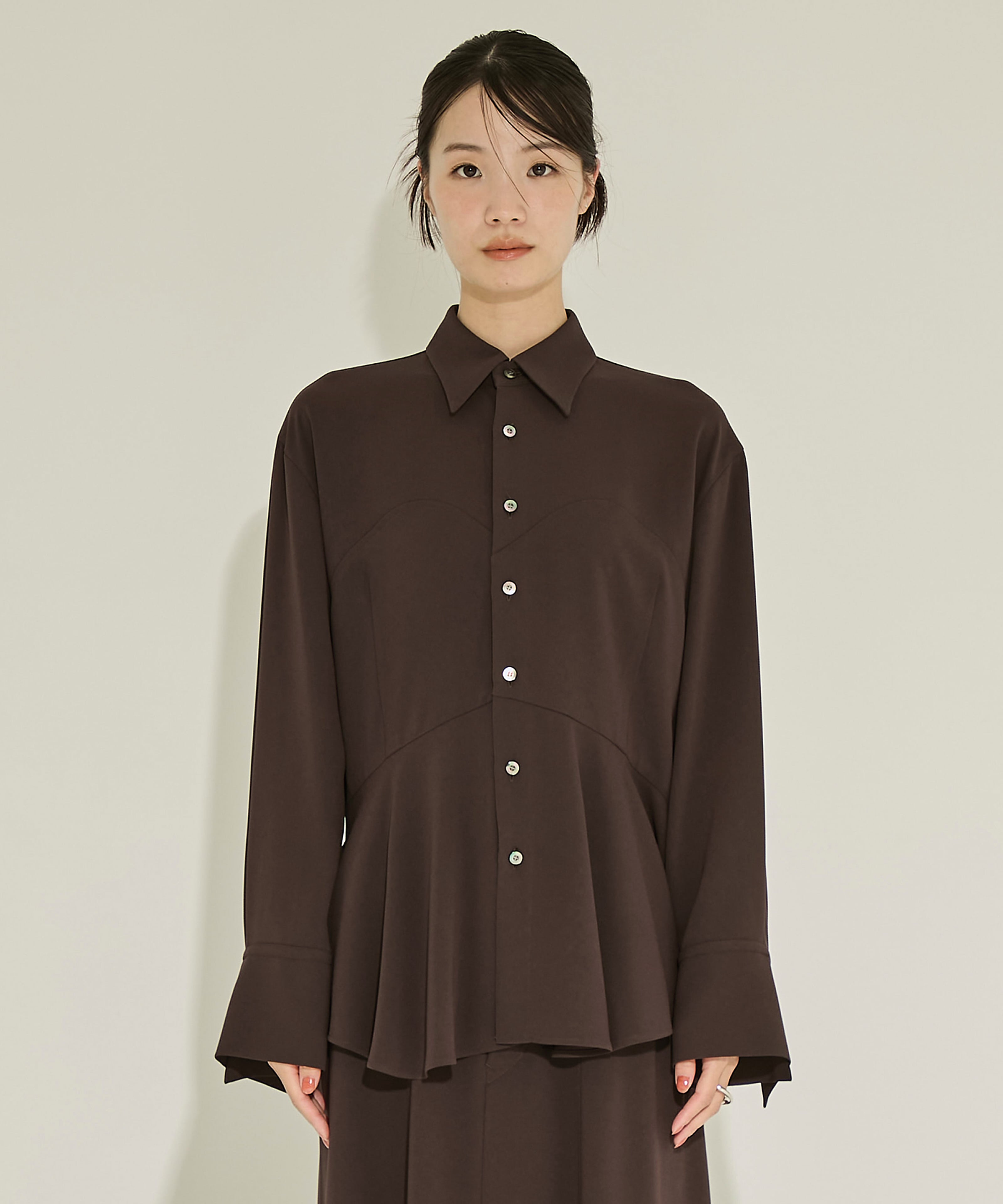 Peplum Hem Shirt UJOH