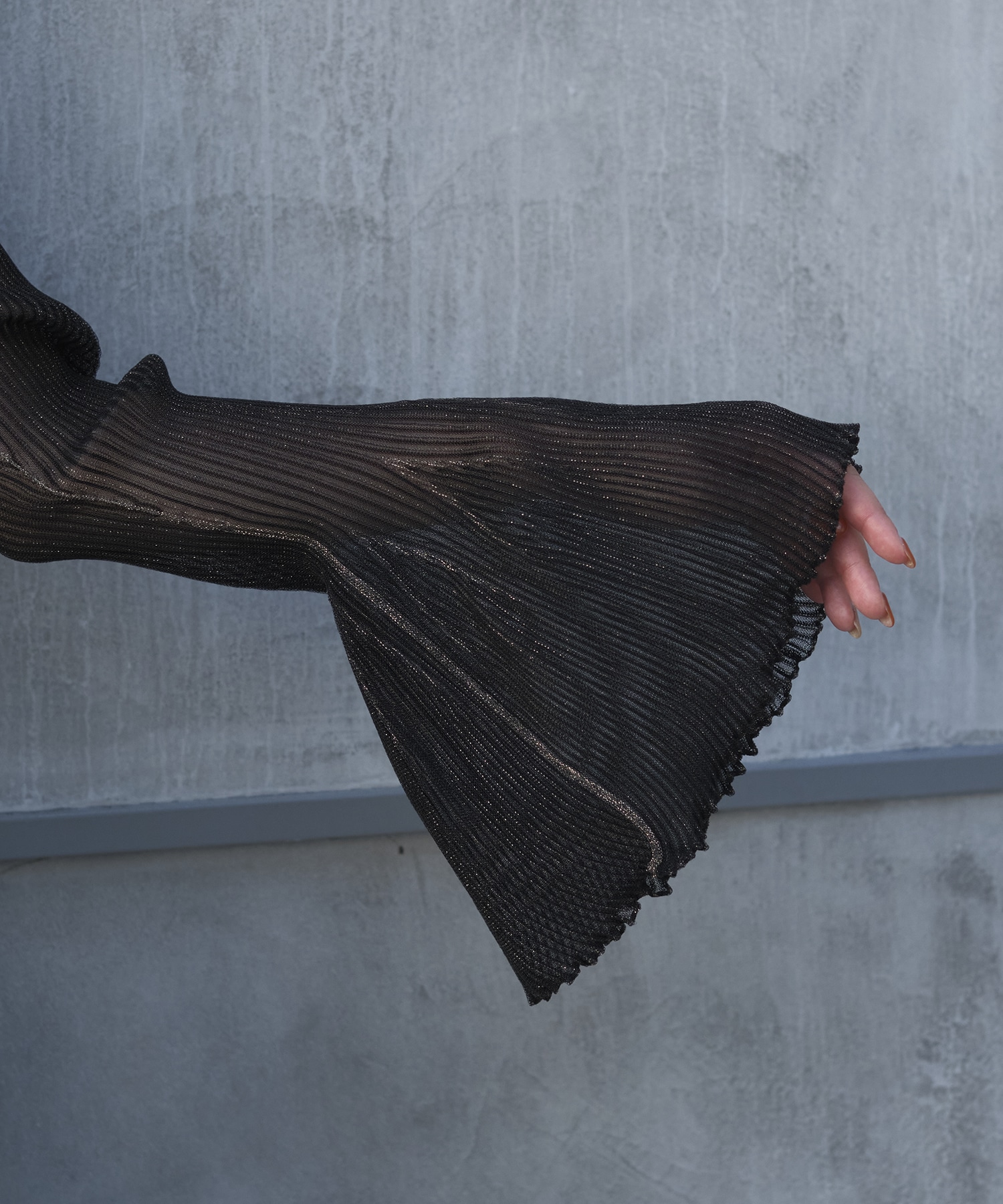 HYPHA LUCENT GLITTER SHIRT CARDIGAN CFCL