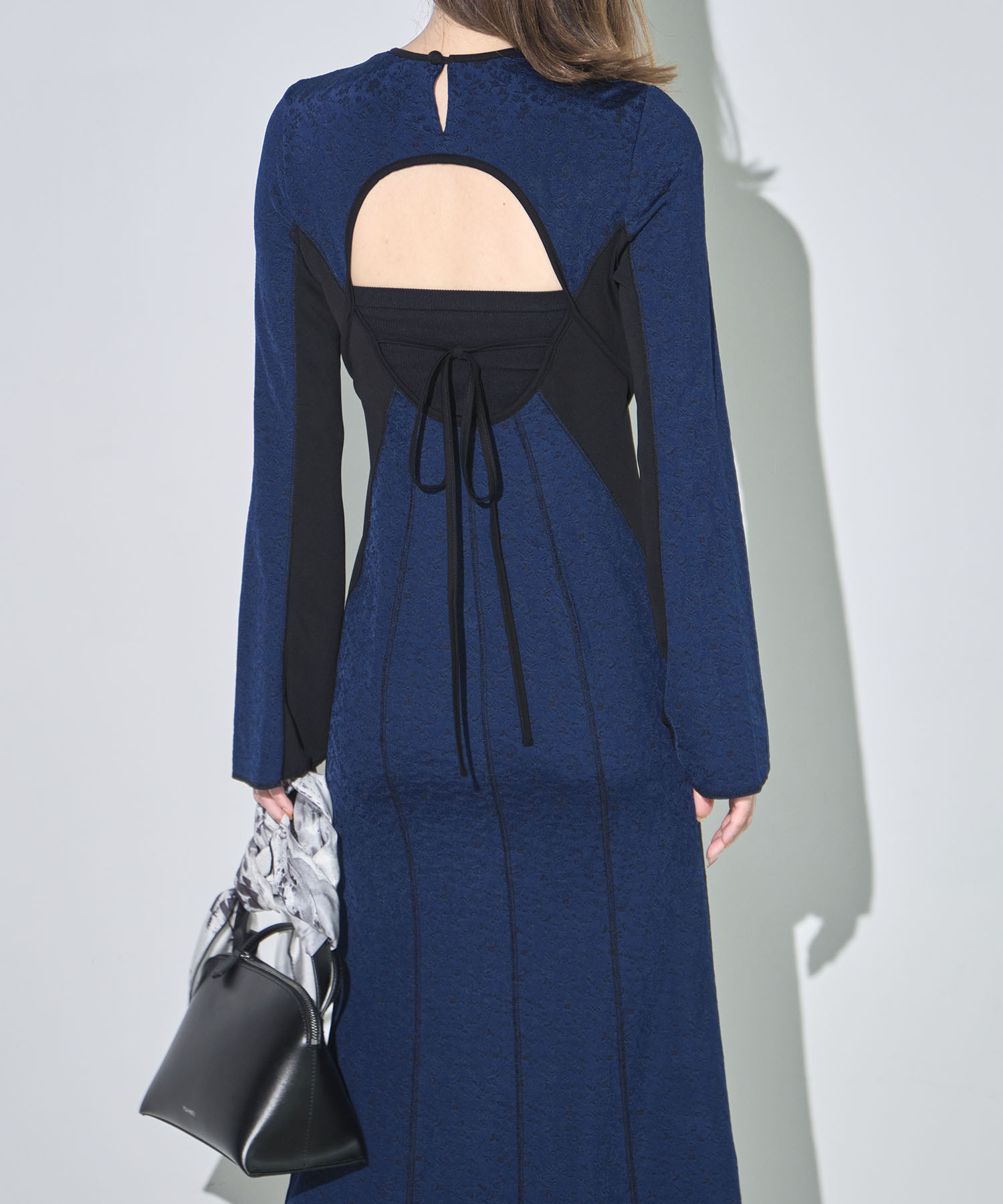 Floral Jacquard Fraise Stitch Dress Mame Kurogouchi