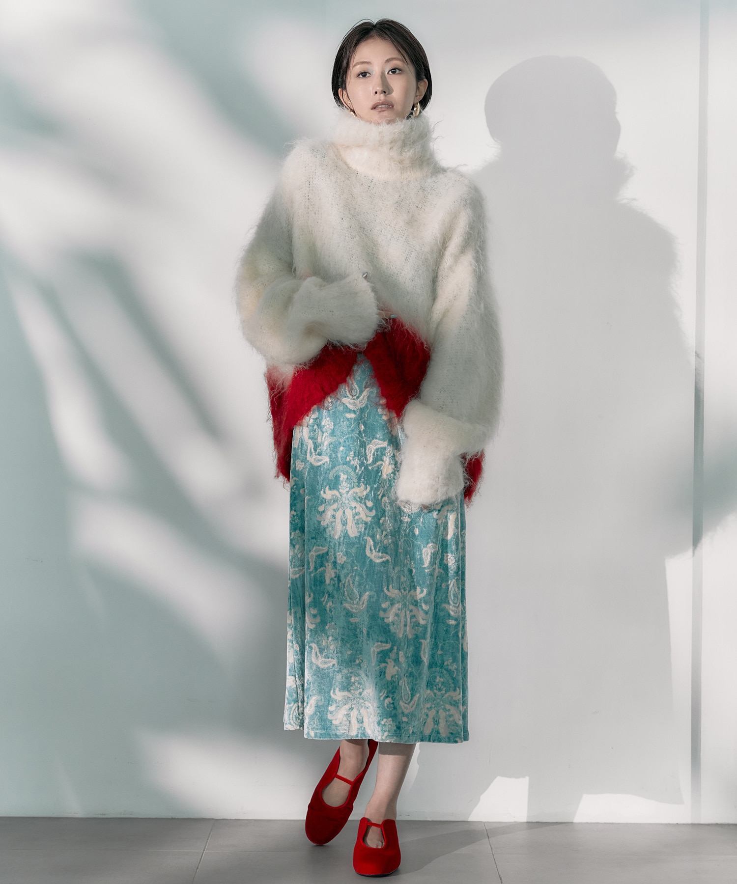 別注 Velour Jersey High Neck Dress Mame Kurogouchi
