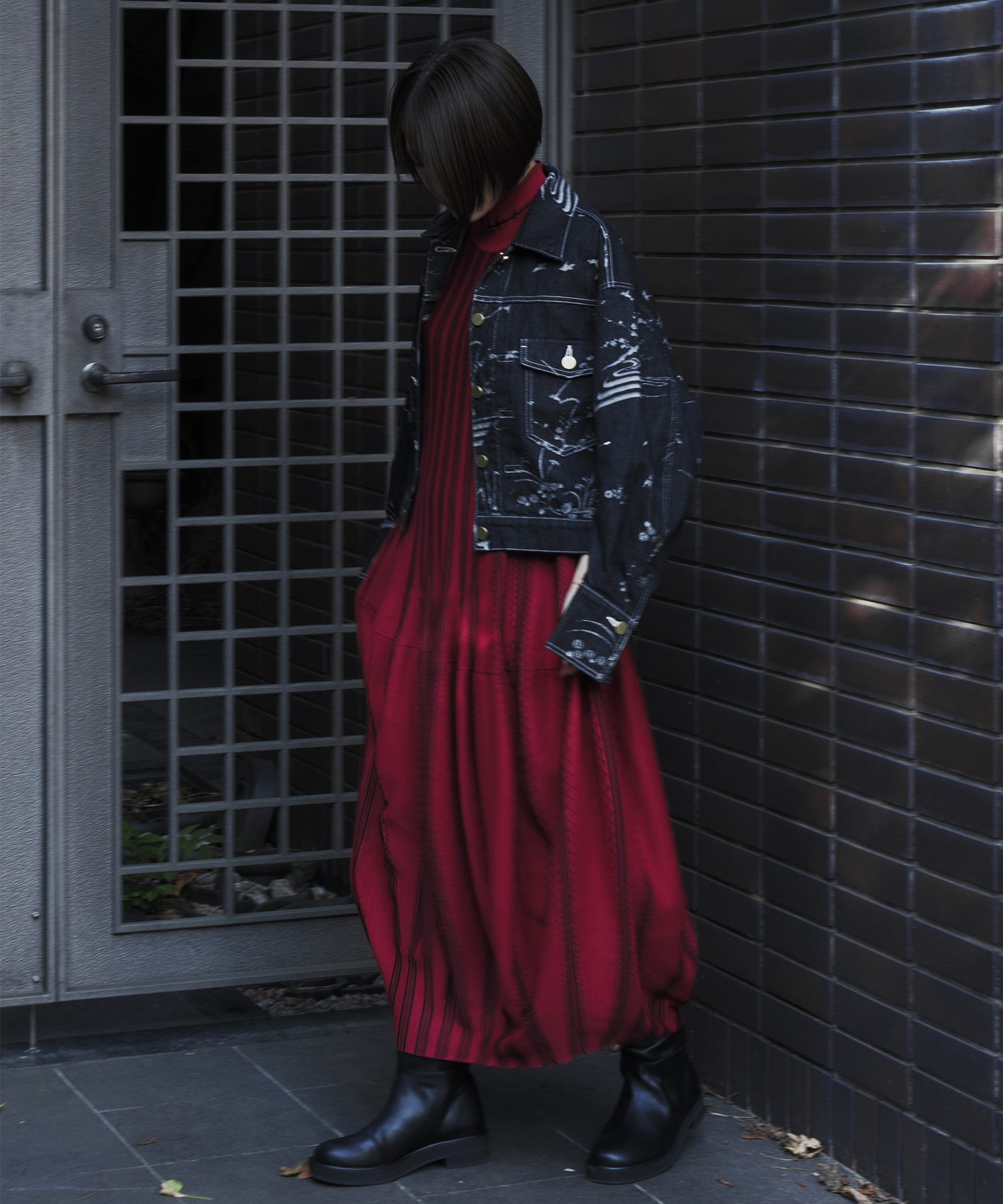 Asymmetric Knitted Volume Dress Mame Kurogouchi