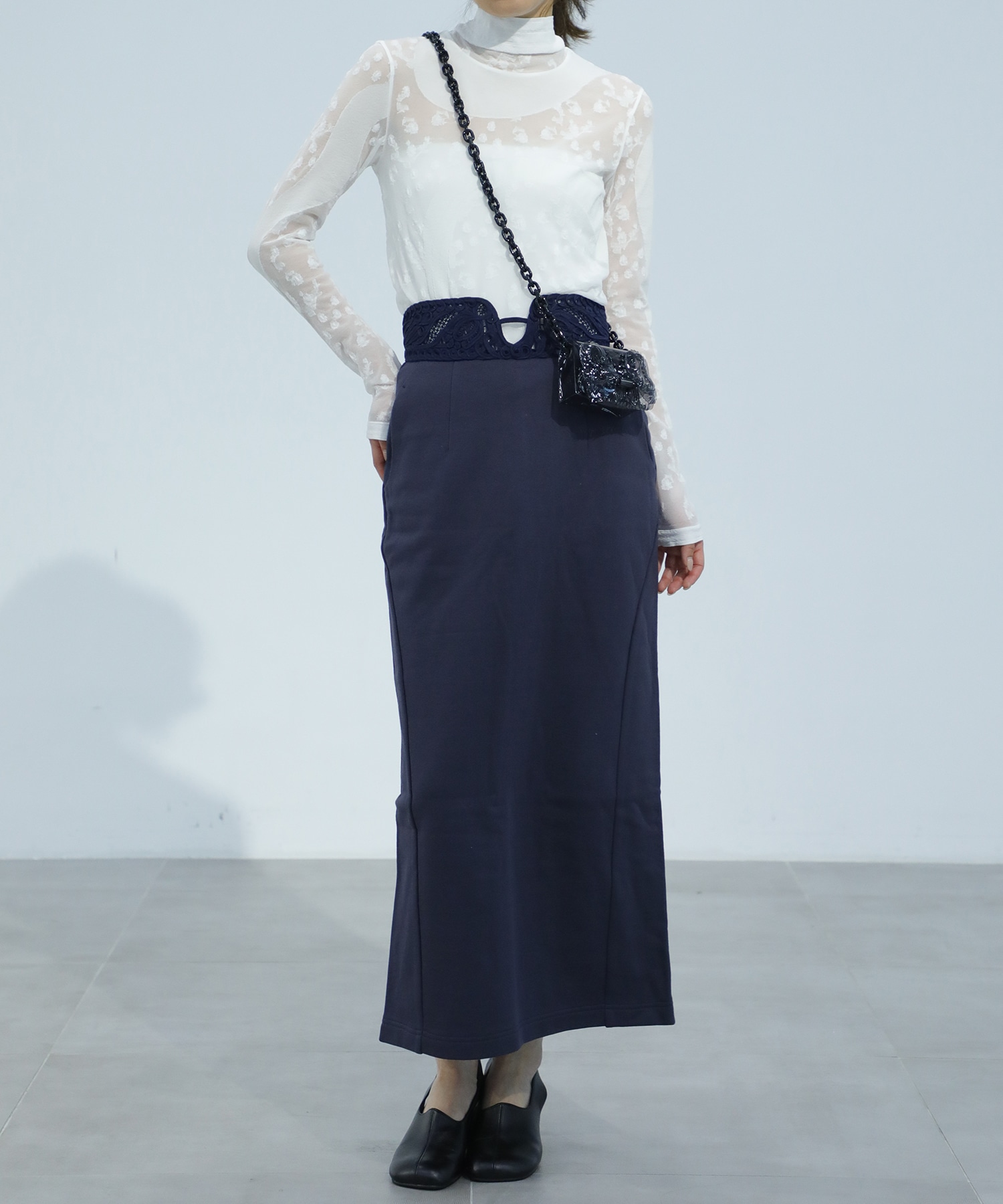 Knitted High Neck Top Mame Kurogouchi