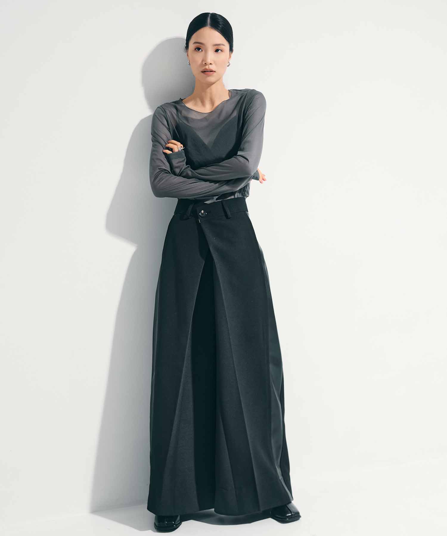 3way Camisole & Sheer Long T STUDIOUS