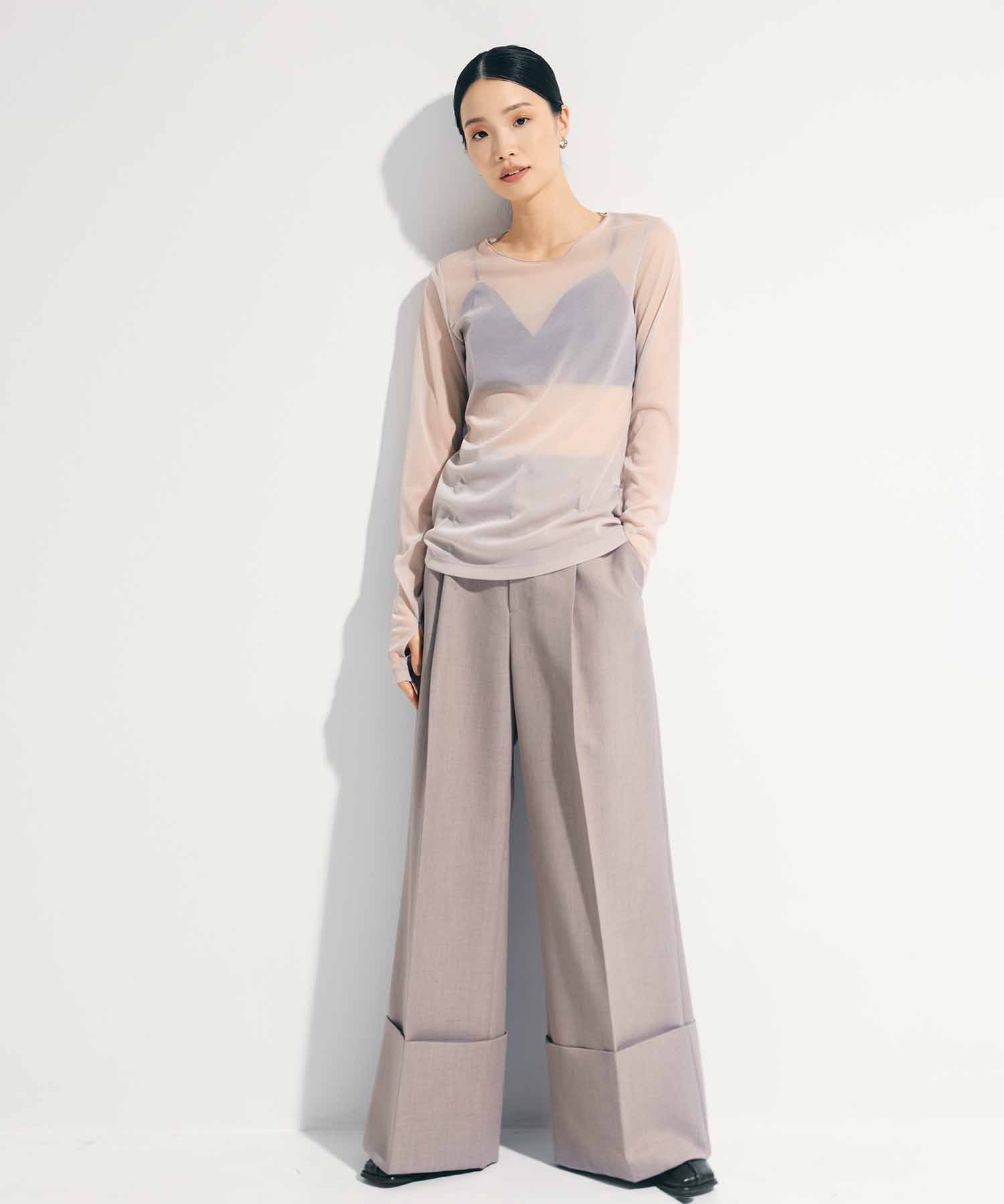 3way Camisole & Sheer Long T STUDIOUS