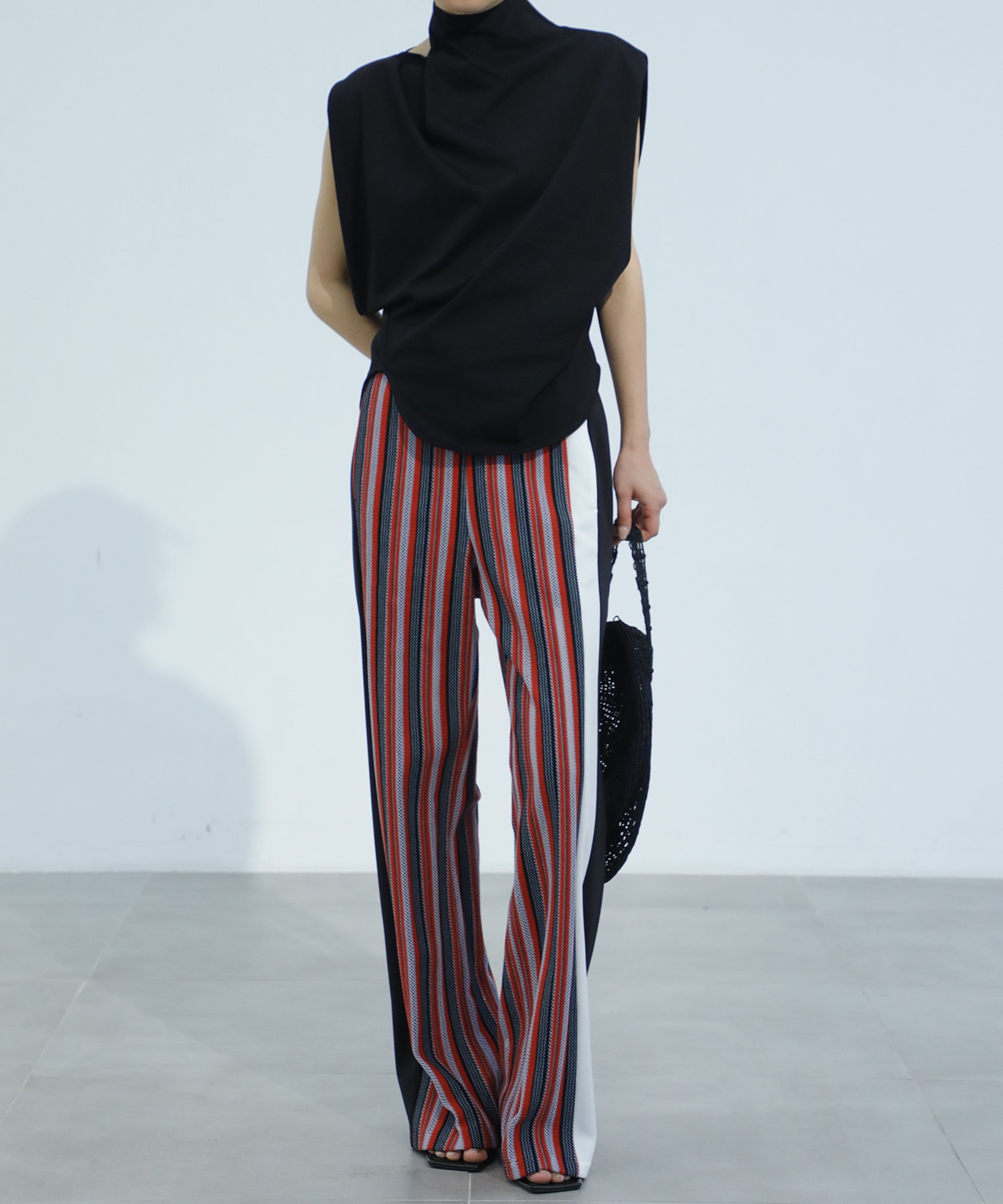 Cotton Jersey Asymmetry Top Mame Kurogouchi