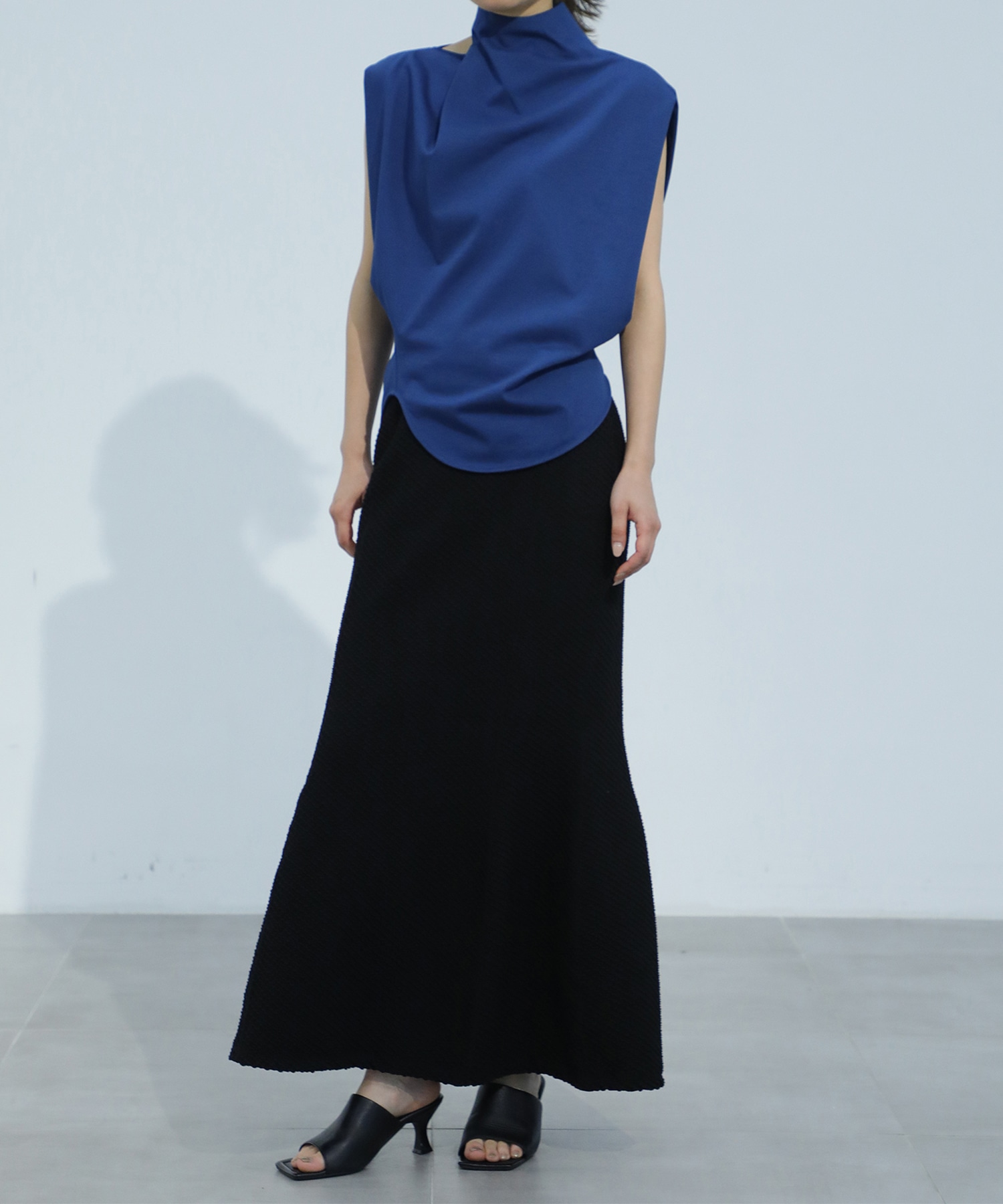 Cotton Jersey Asymmetry Top Mame Kurogouchi