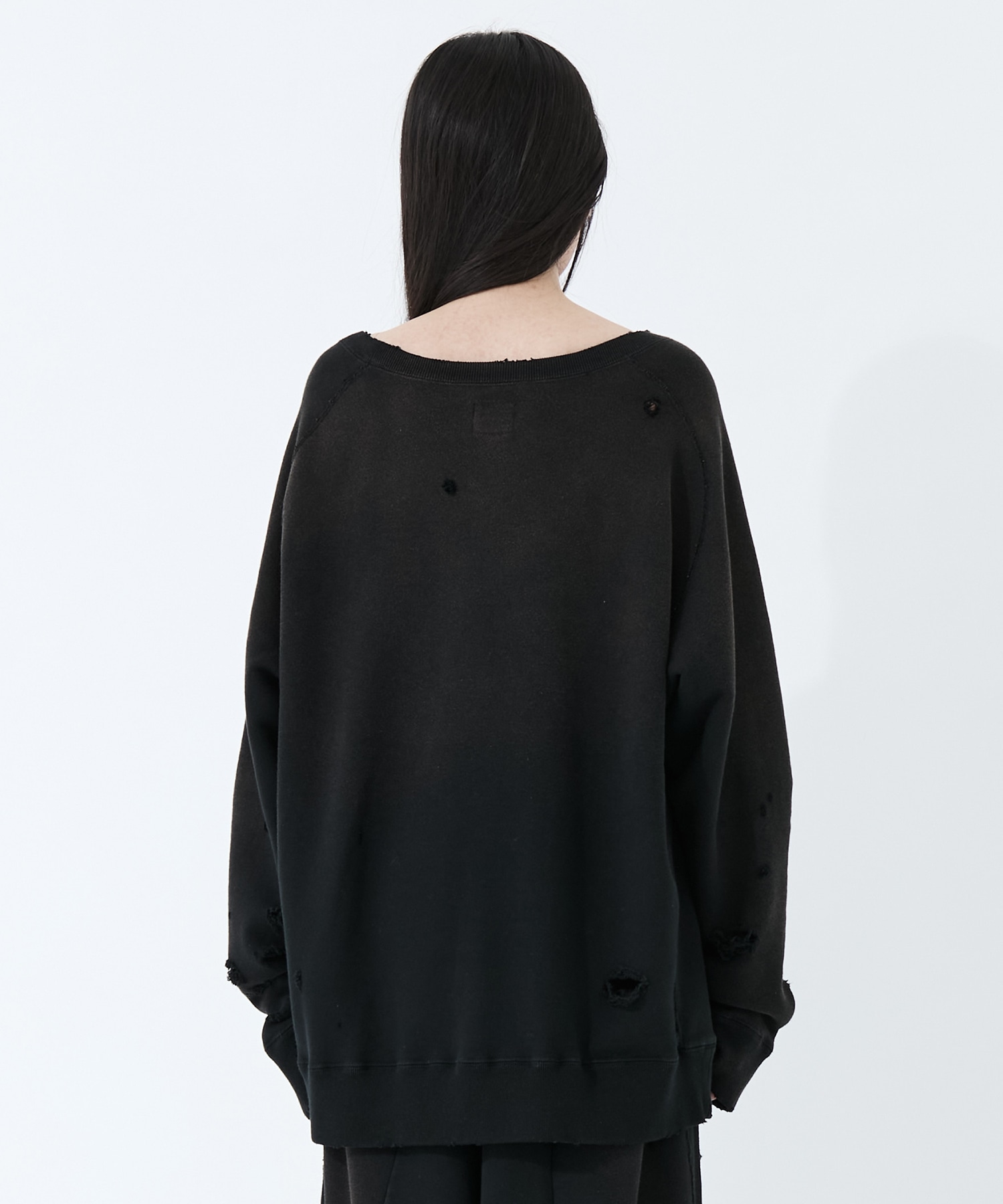 Deconstructed Sweat Shirt  Cotton French Terry Needles