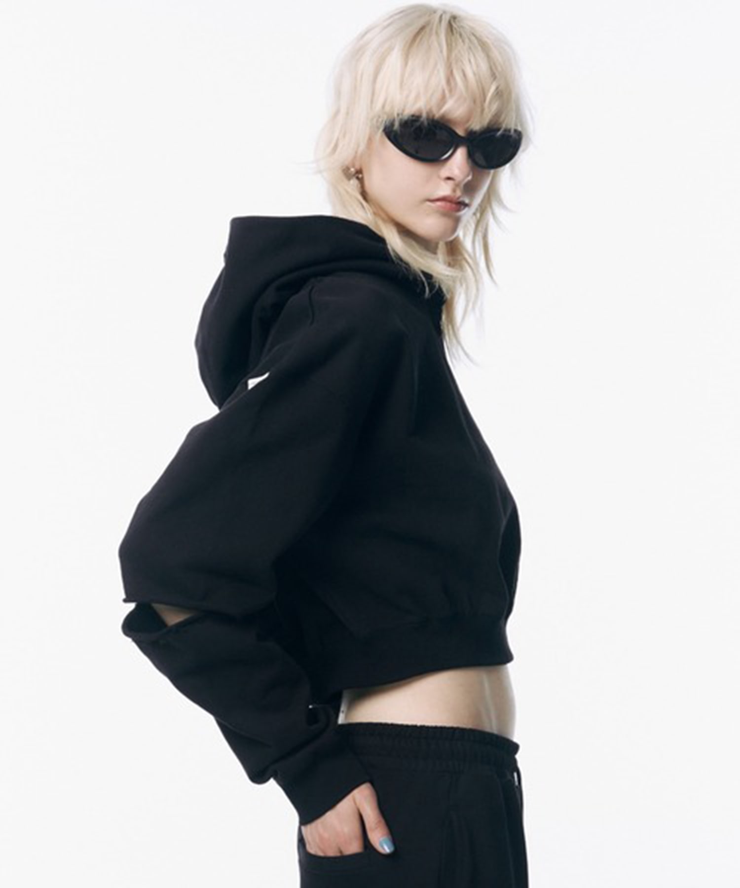 SLIT SHORT HOODIE JOSEMOON