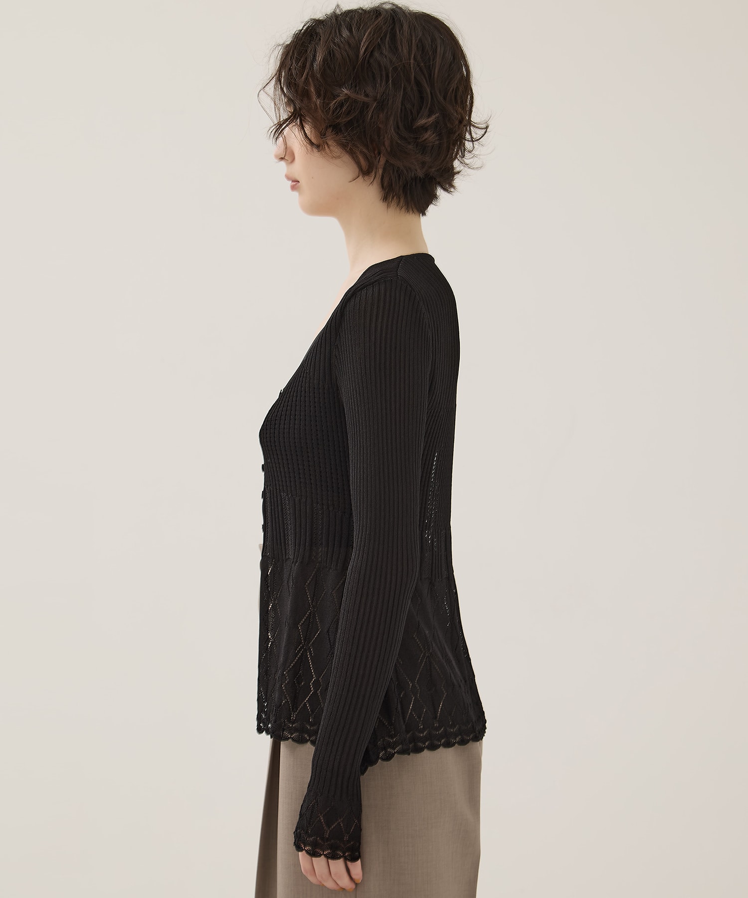 Lace Knit Cardigan EMILY ODA