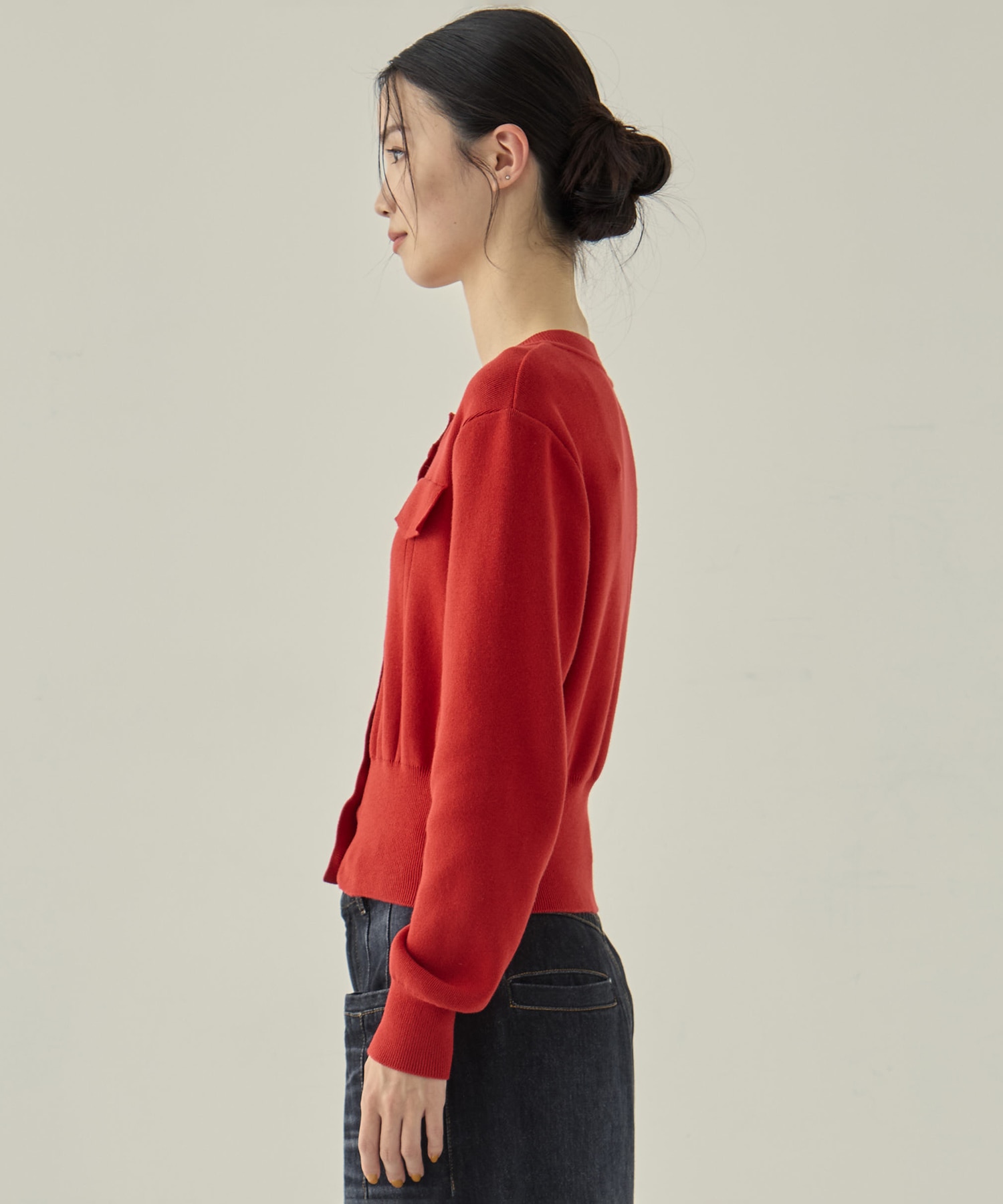 POCKET KNIT CARDIGAN STUDIOUS