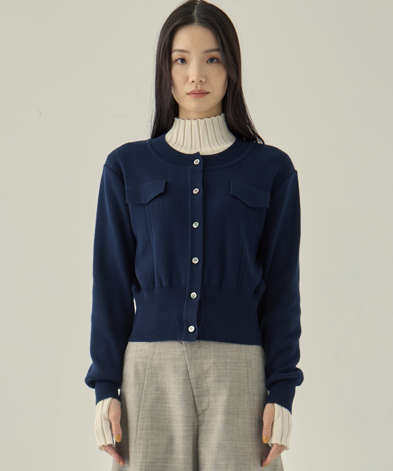 POCKET KNIT CARDIGAN STUDIOUS