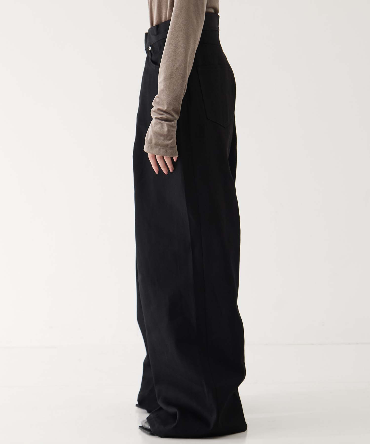 RIGID DENIM WIDE PANTS (SHORT LENGTH) JOHN LAWRENCE SULLIVAN