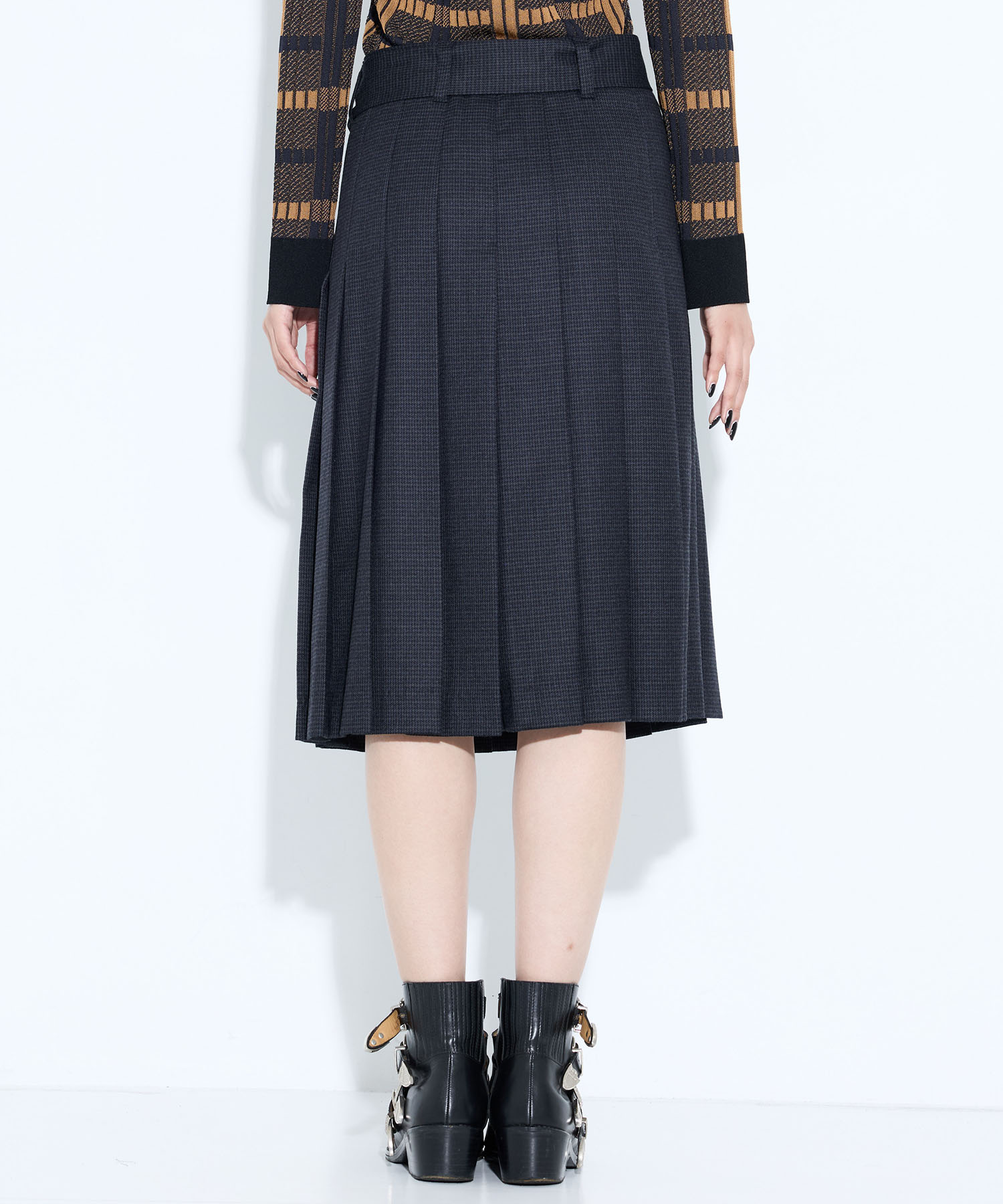 Wool check skirt TOGA