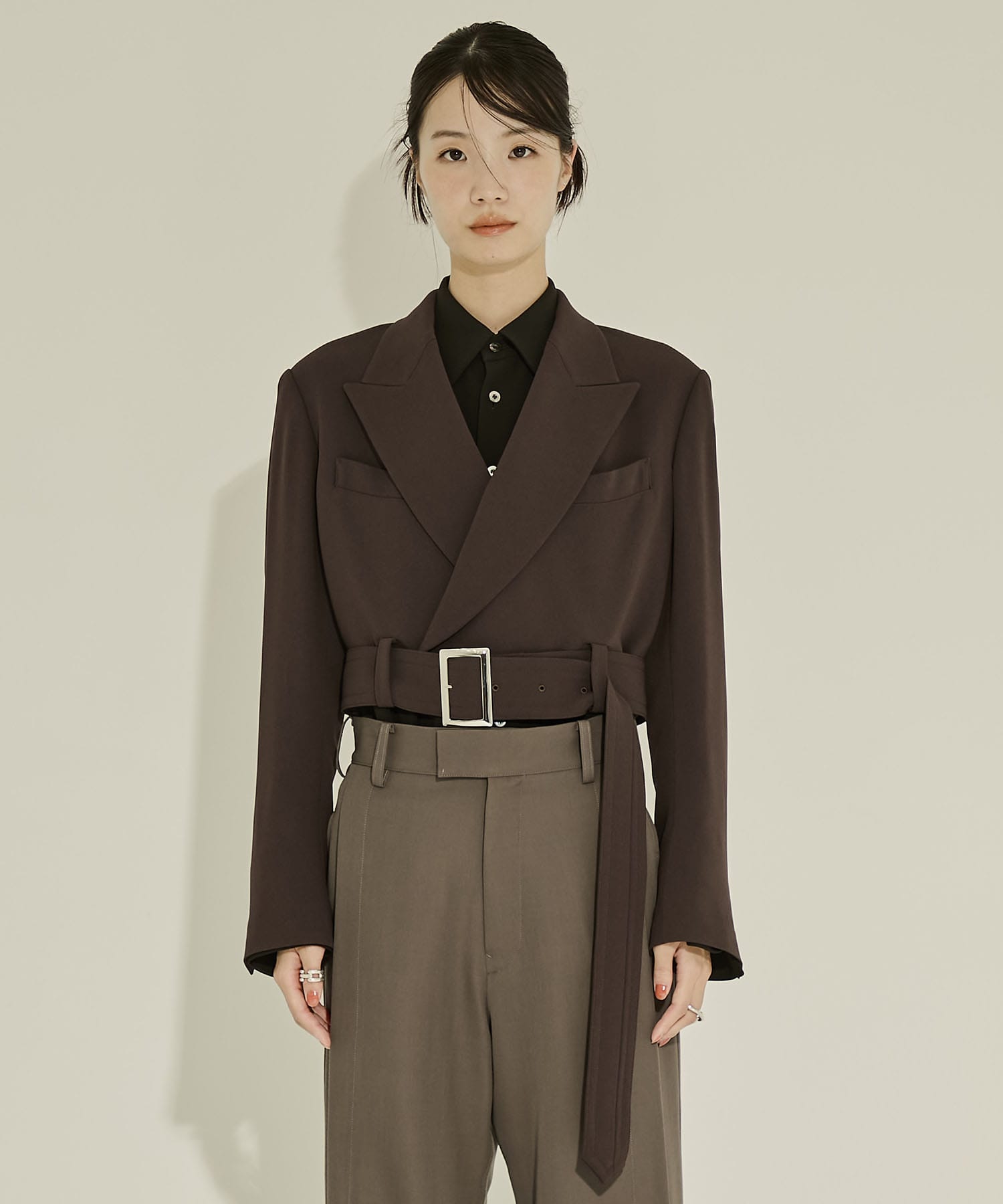 Cropped Belt JKT UJOH