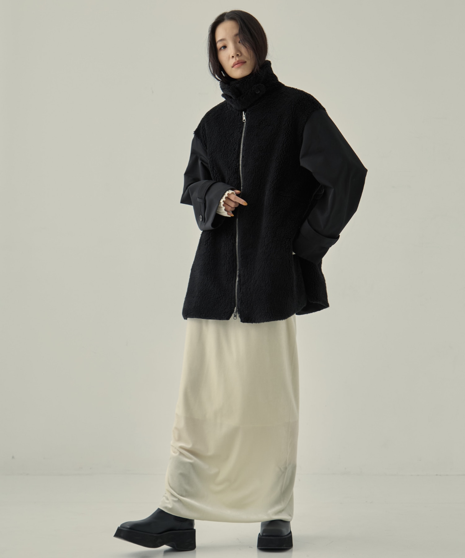 別注リサイクルシェルタフタ×ボア VACHEMENT