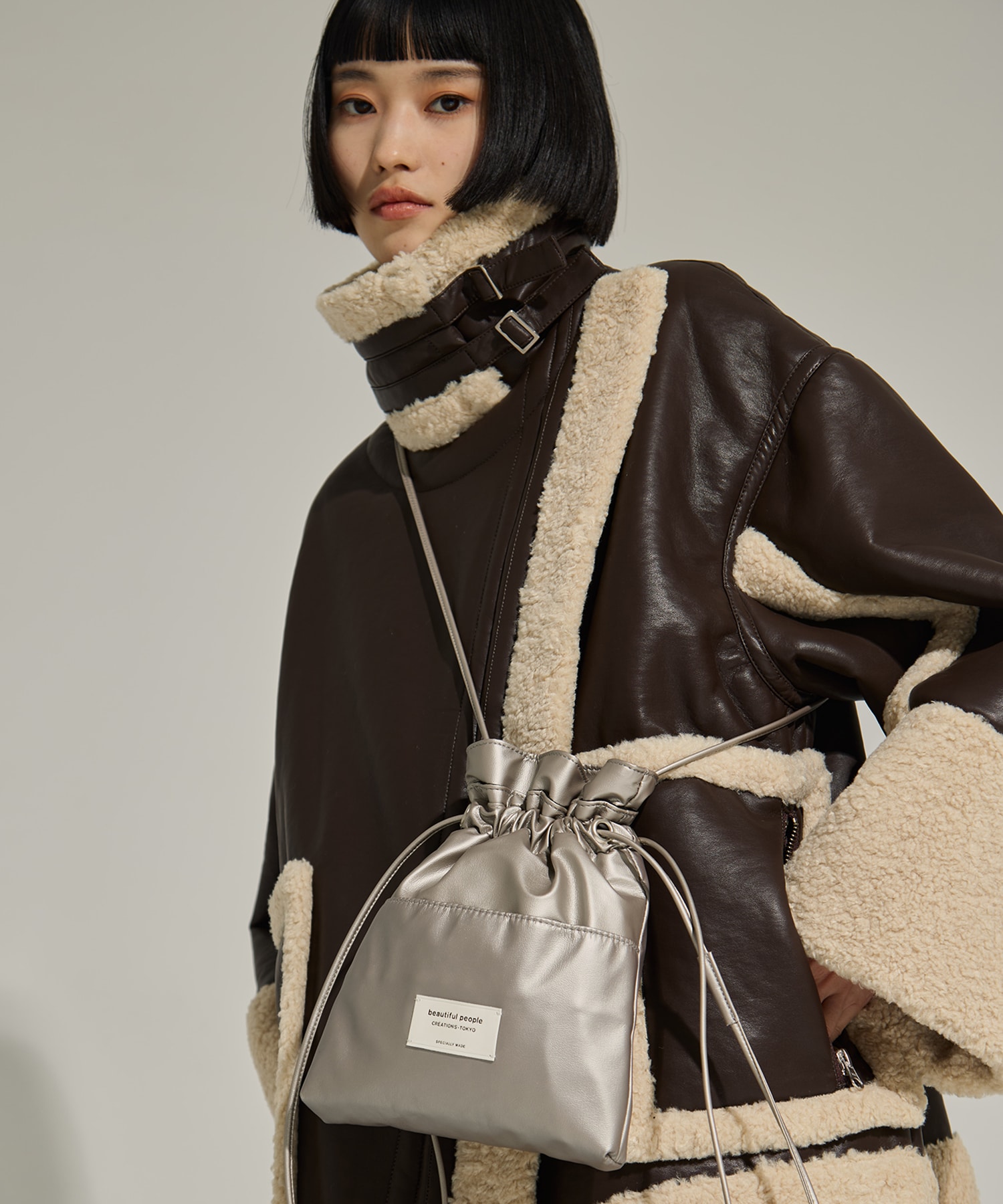 別注2wayショルダー巾着バッグ beautiful people