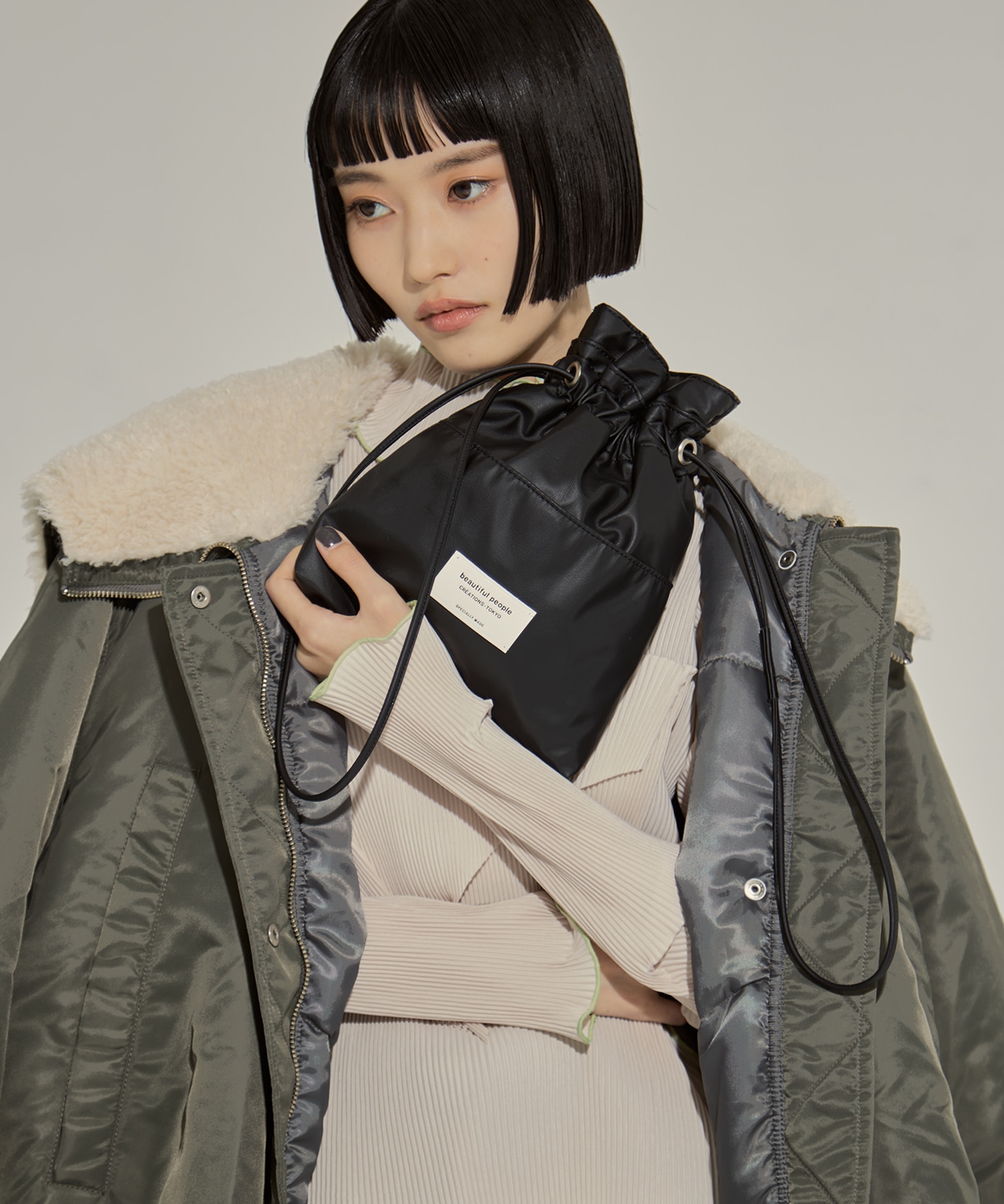 別注2wayショルダー巾着バッグ beautiful people