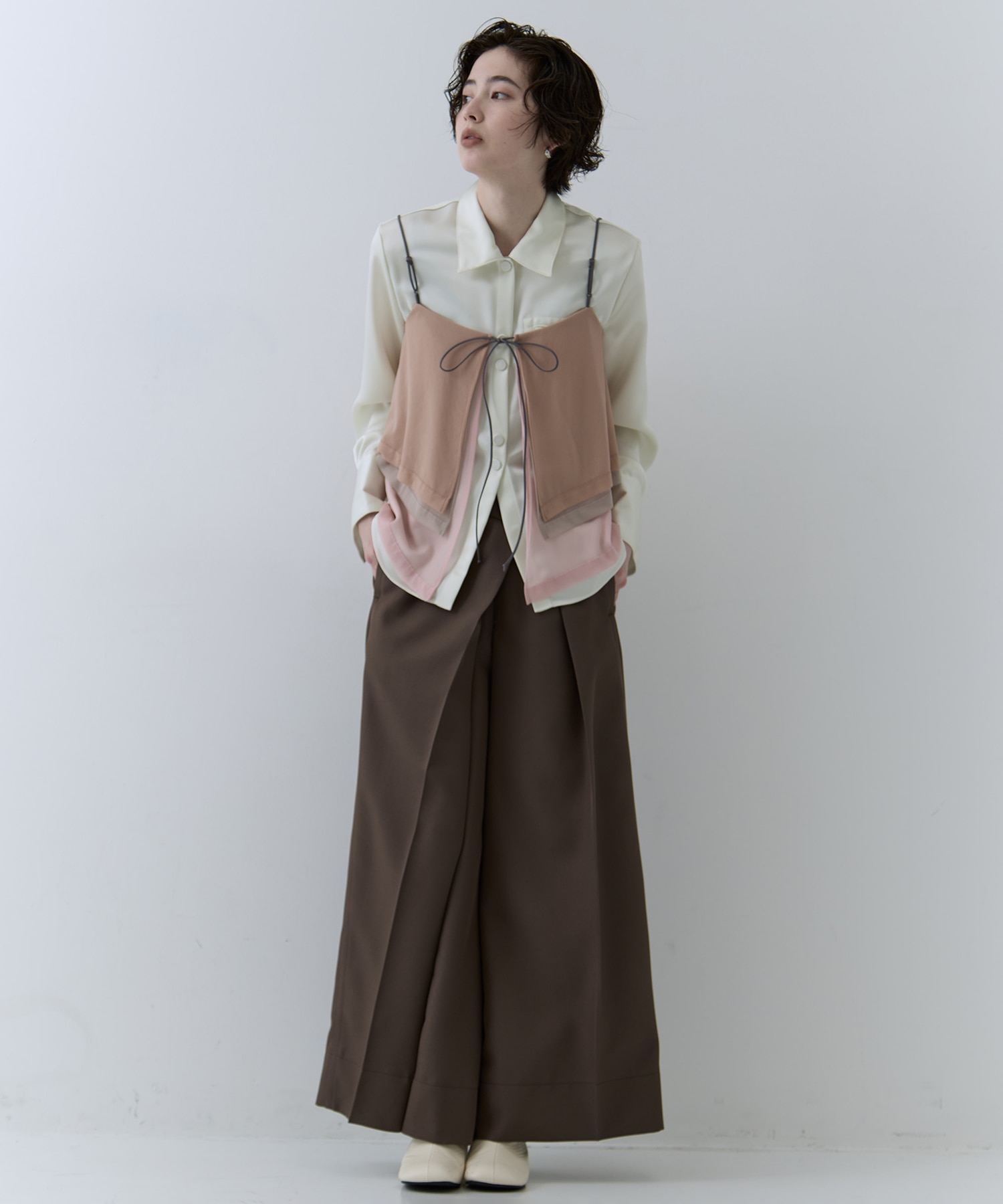 3way Camisole & Cashmere Long T STUDIOUS