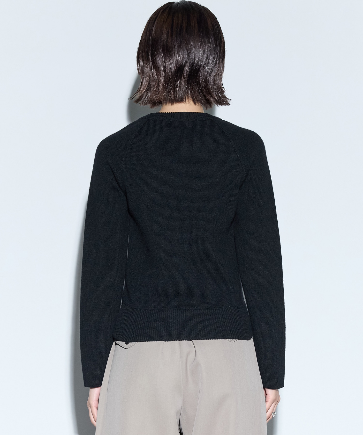 RERACS RAGRAN V NECK PULLOVER KNIT THE RERACS