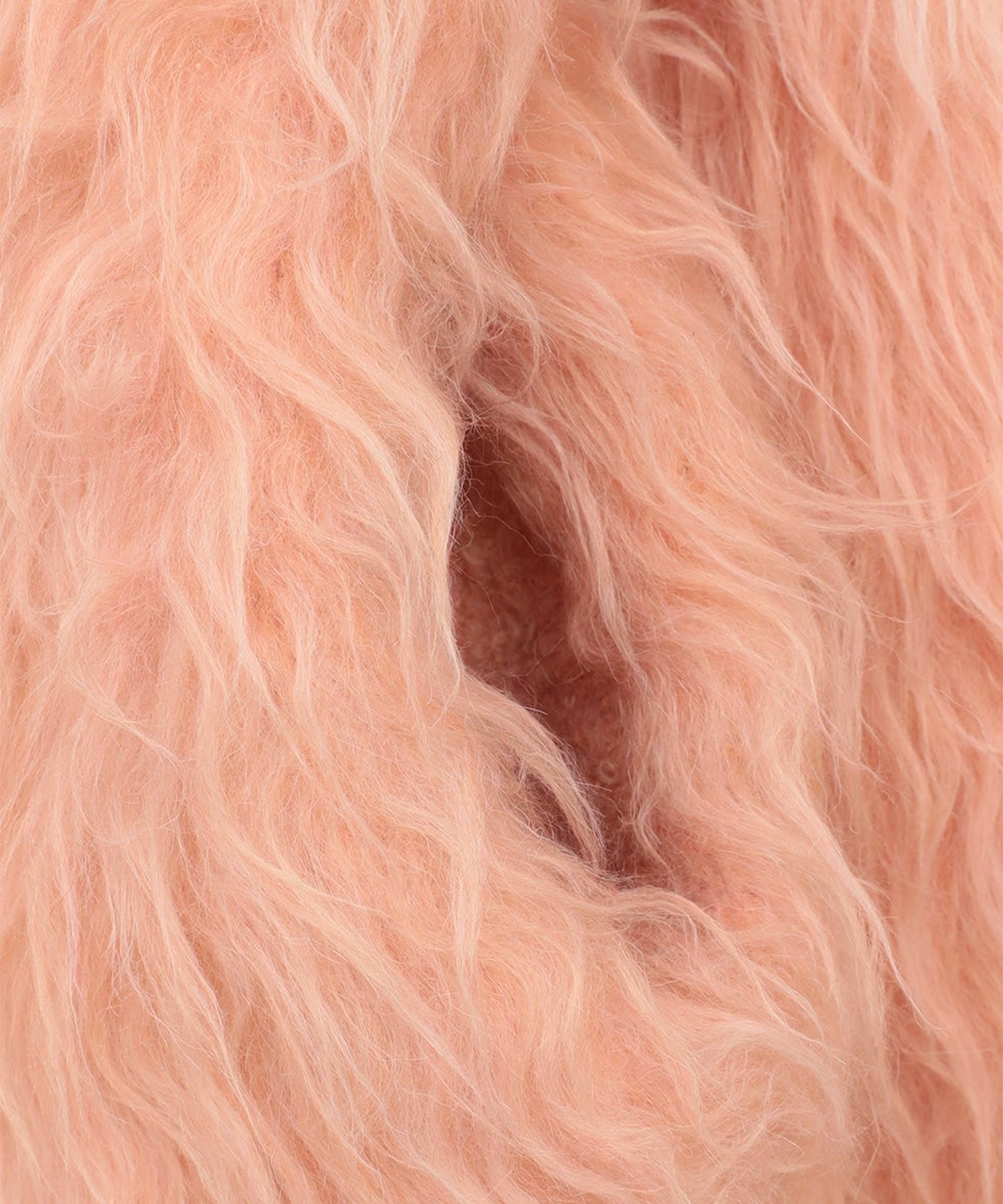 BI COLOR SHAGGY KNIT CARDIGAN CLANE