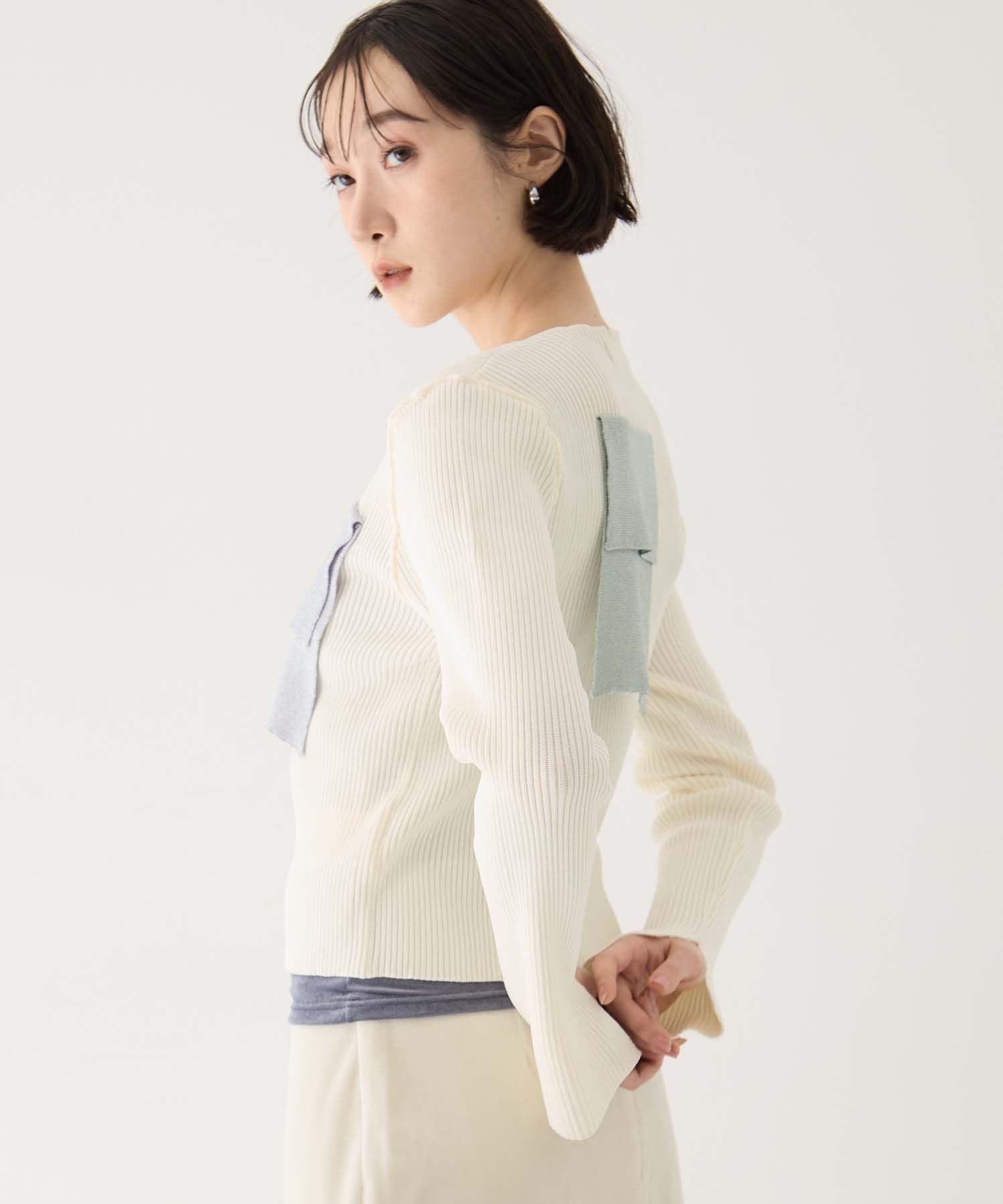 別注 RIB KNIT CARDIGAN kotohayokozawa