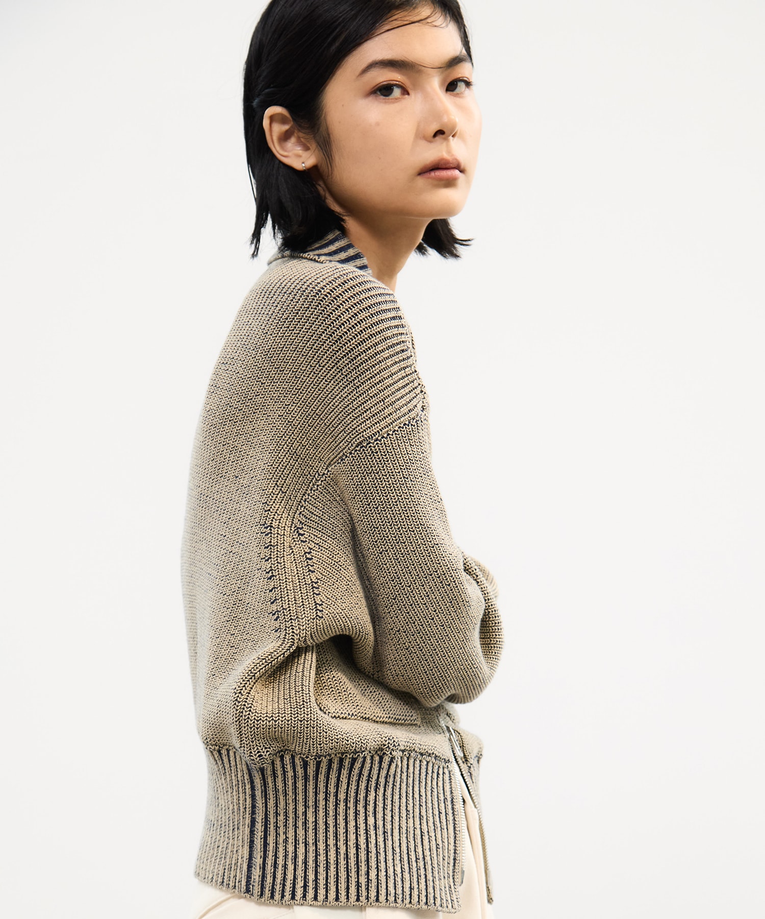 別注 ZIP CROPPED TOPS WRAPINKNOT