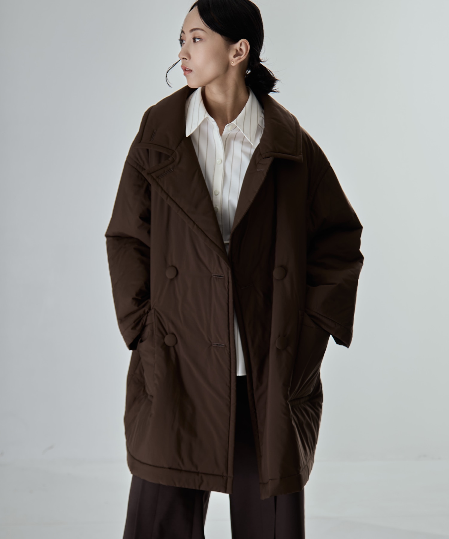 PADDED BUTTON COAT STUDIOUS
