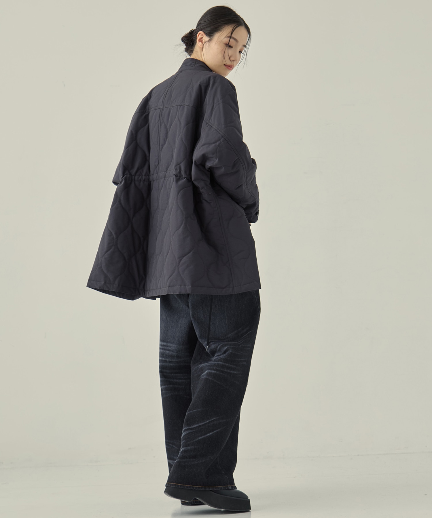 リサイクル60/40クロスキルティング モッズコート VACHEMENT