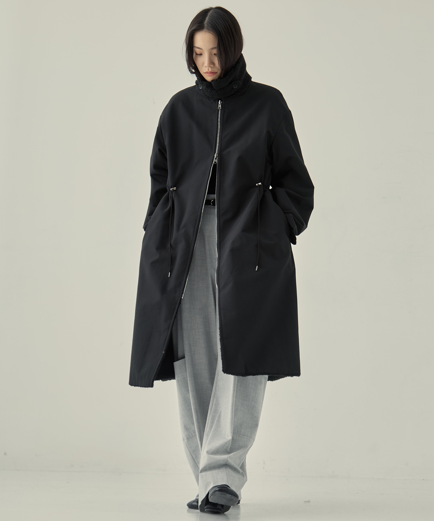 リサイクルシェルタフタ×ボア(ロング) VACHEMENT