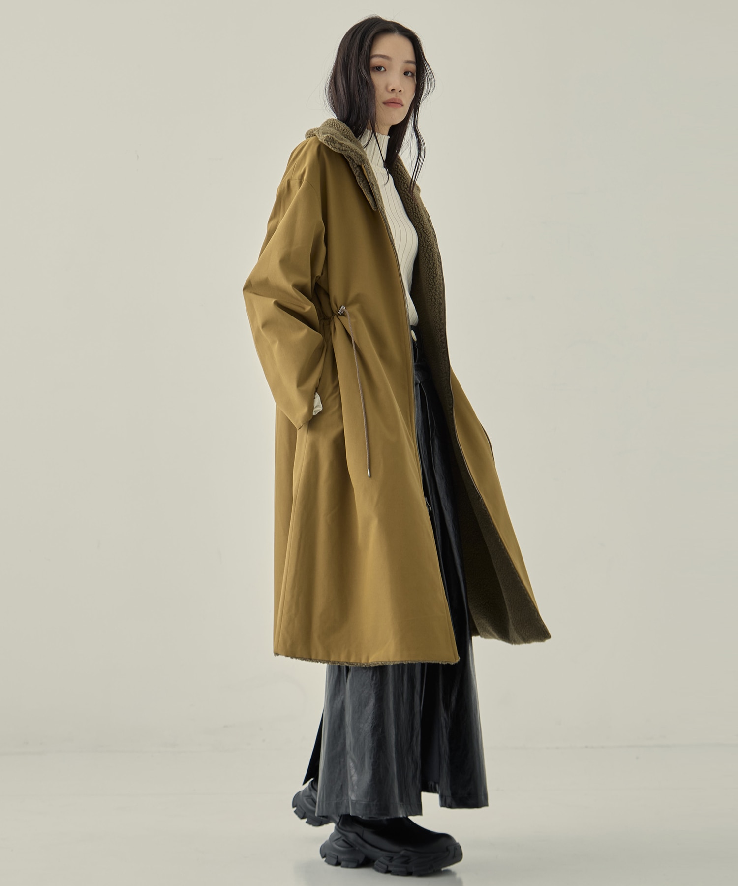 リサイクルシェルタフタ×ボア(ロング) VACHEMENT